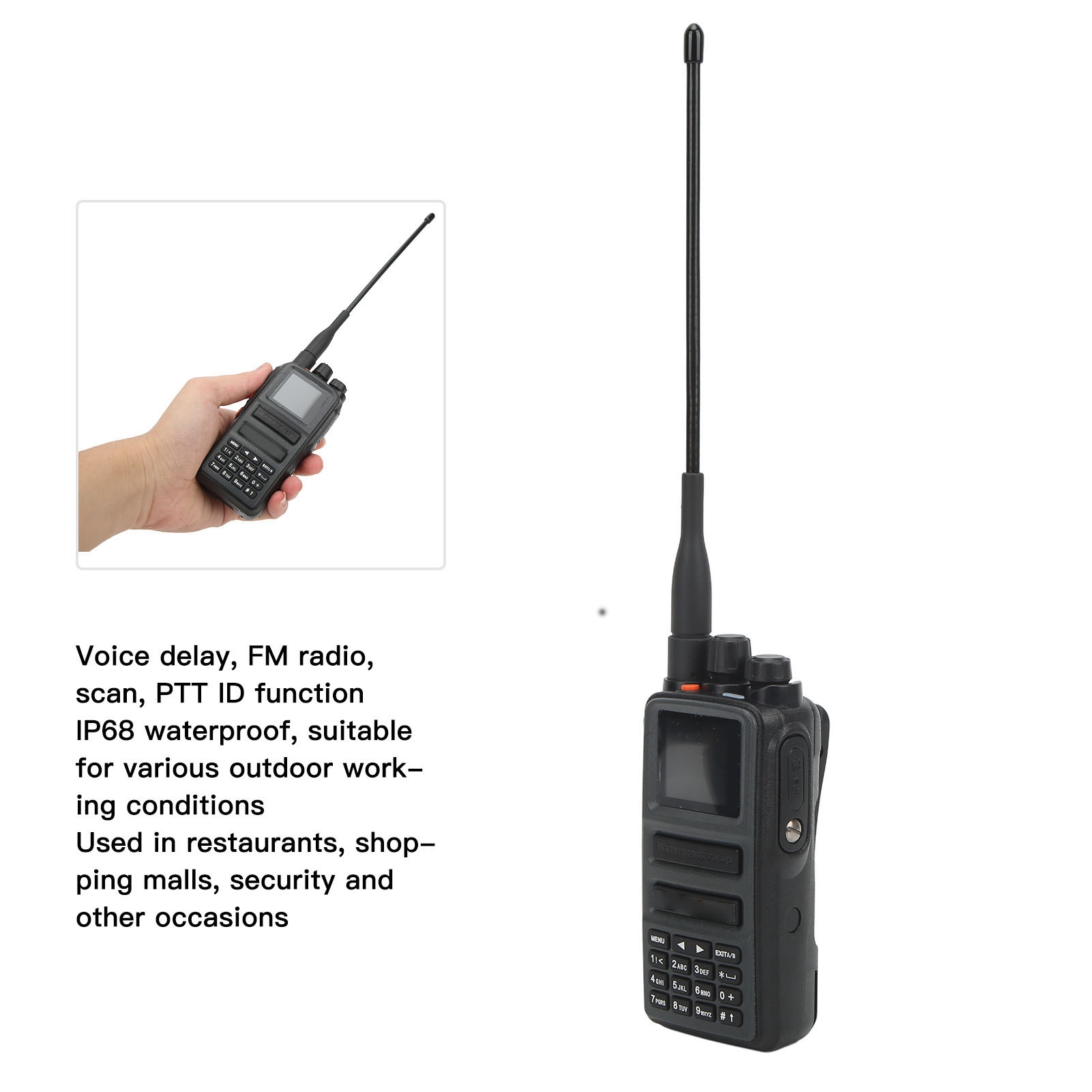 10W Bezprzewodowe Walkie Talkie Dual Band 2-drożne radio UHF 400-520MHz VHF 136-174MH CB - Zdjęcie 23 z 28