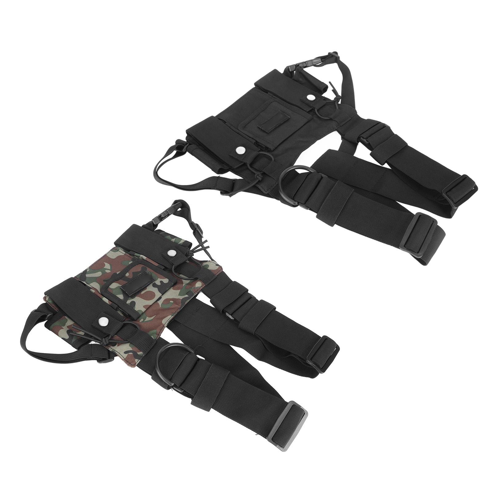 Radio Chest Harness 2 Pockets Oxford Cloth Adjustable Vest Rig Universal For DB - Zdjęcie 15 z 18