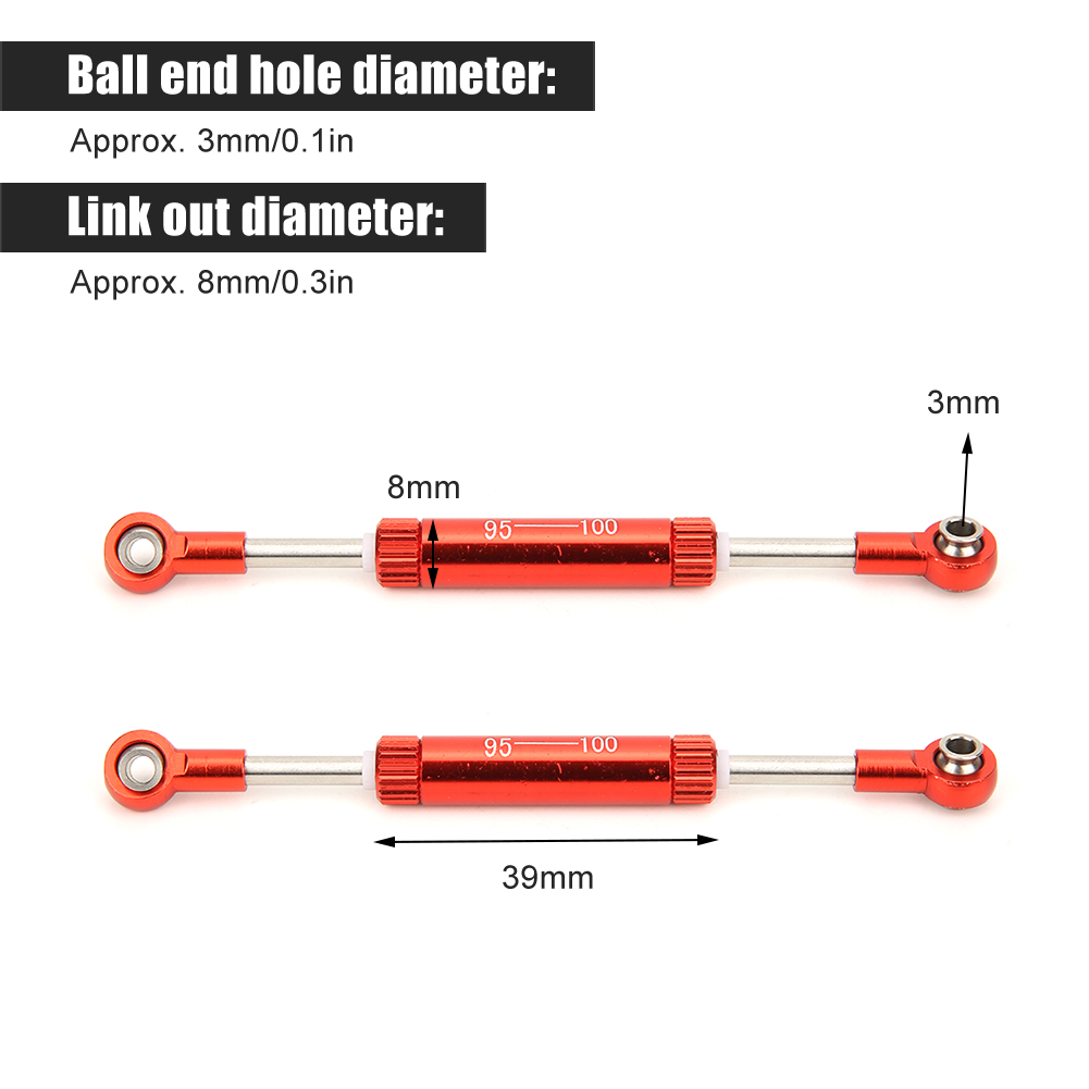 Adjustable Servo Pull Rod Steering Lever For SCX10 D90 1/10 RC