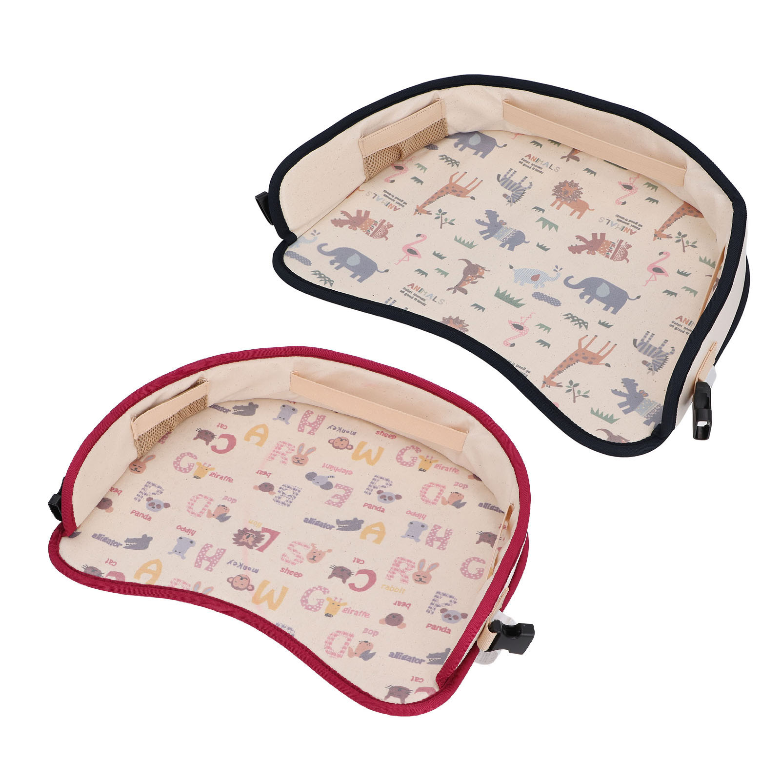 Kids Travel Tray Height Non Slip Carseat Lap Desk For Road Trip Activities
