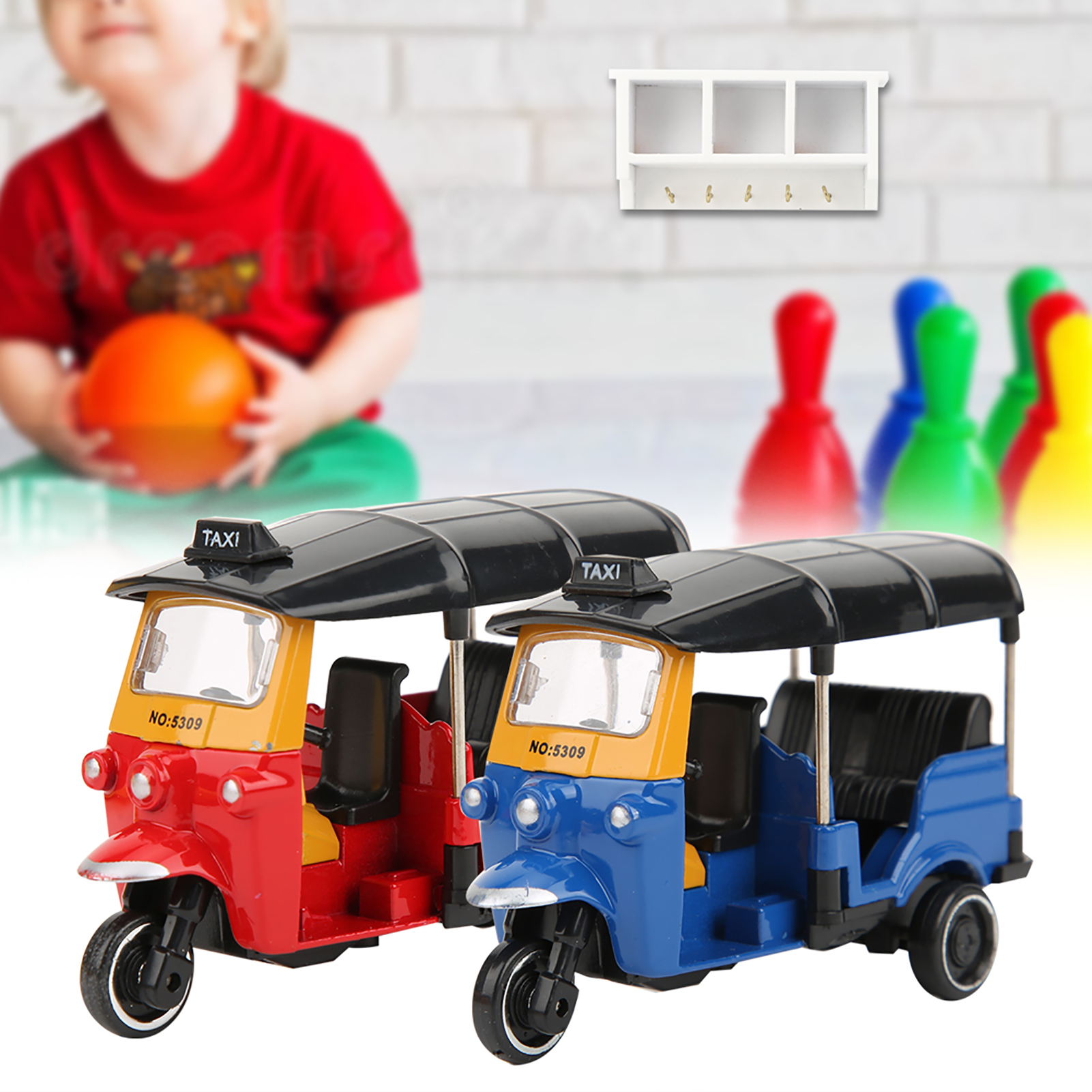 Alloy Tricycle Car Model Highly Simulation Children Vehicles Toy With Slidin &sw - Picture 13 of 18
