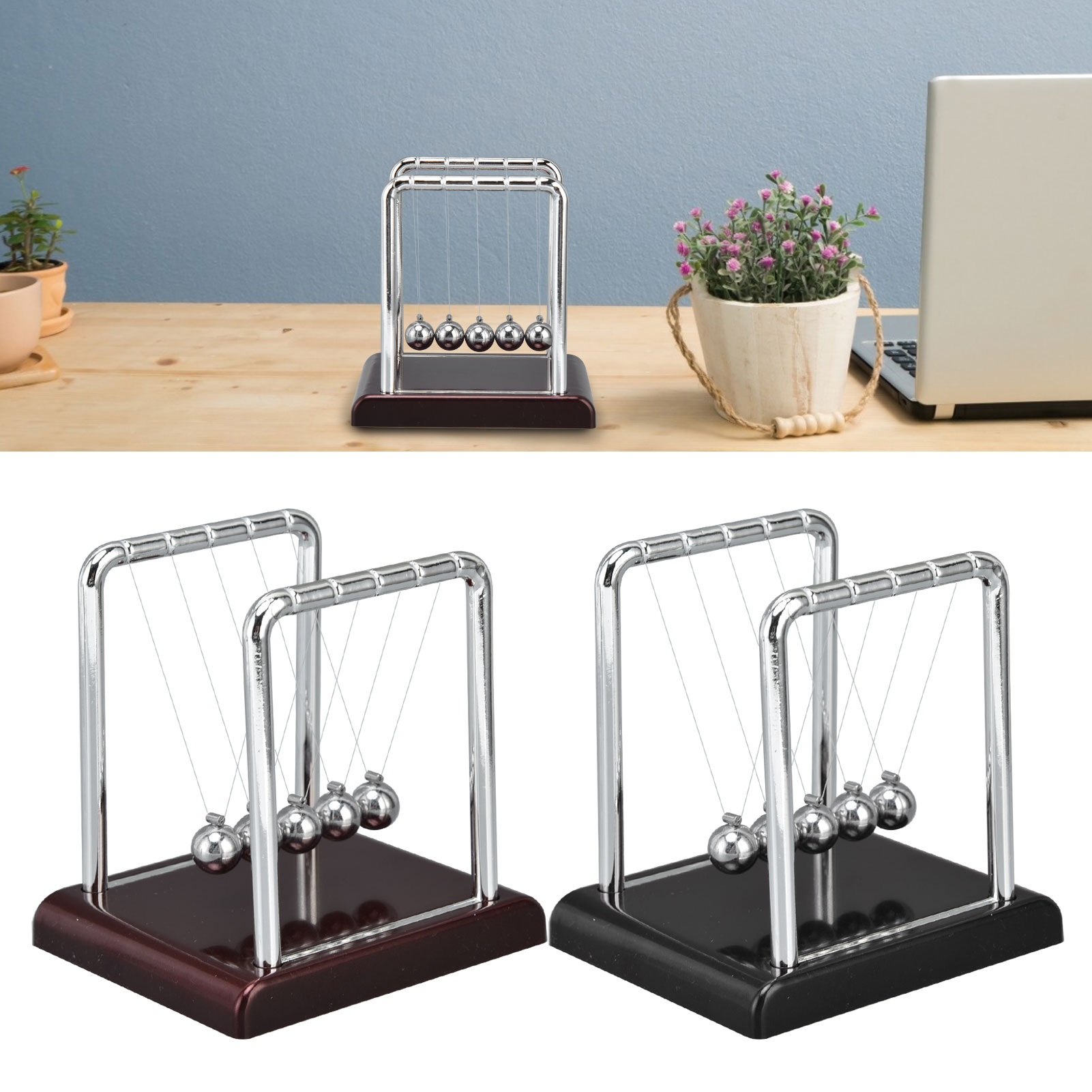 Balance Pendulum Ball Physics Science Metal Office Games Desktop Decoration &sw - Picture 14 of 18