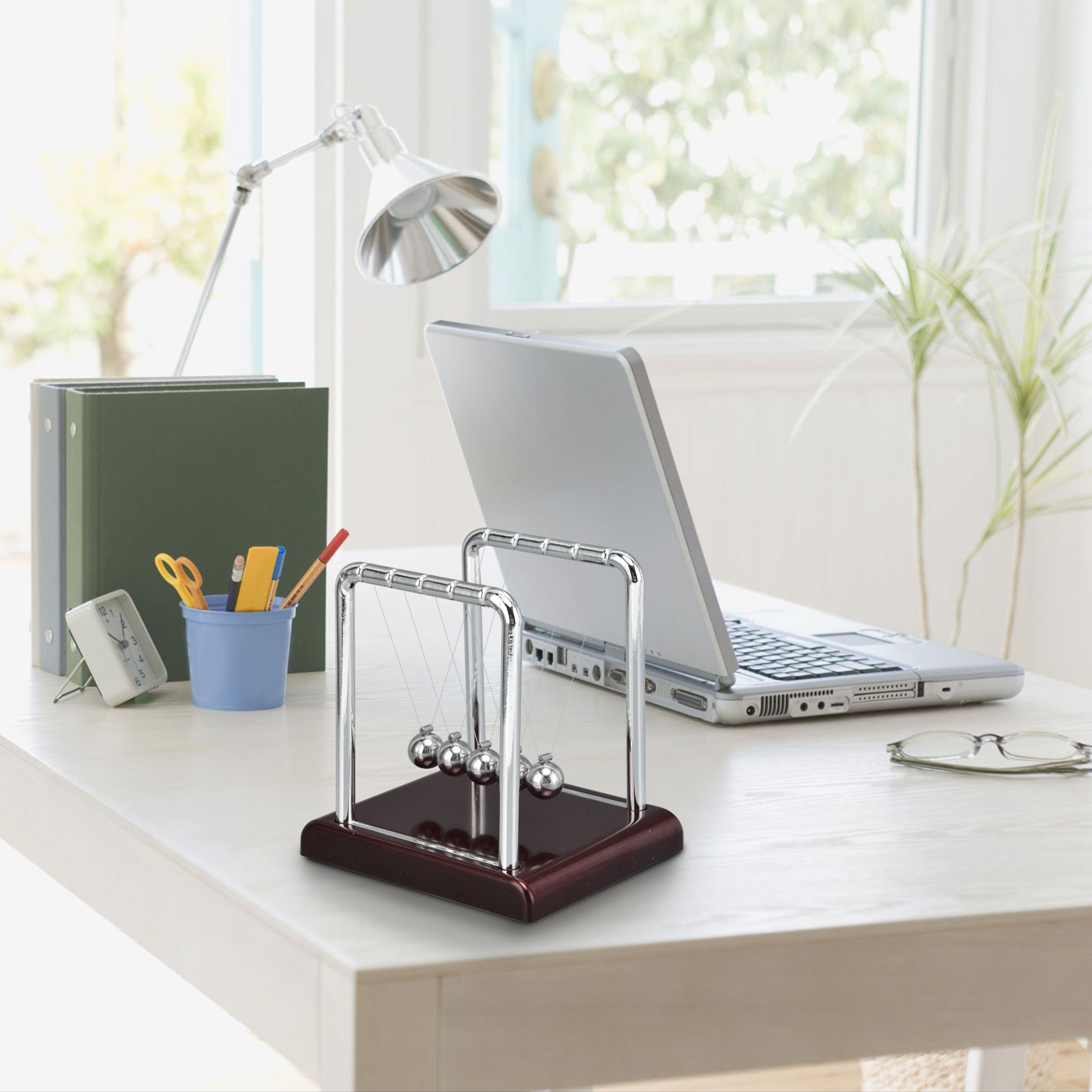Balance Pendulum Ball Physics Science Metal Office Games Desktop Decoration &sw - Picture 13 of 18