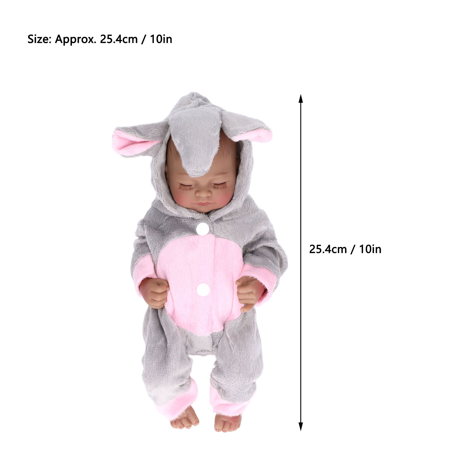 Newborn Infant Doll 10 Inch Children Lovely Lifelike Soft Silicone Girl Baby &sw - Picture 18 of 18