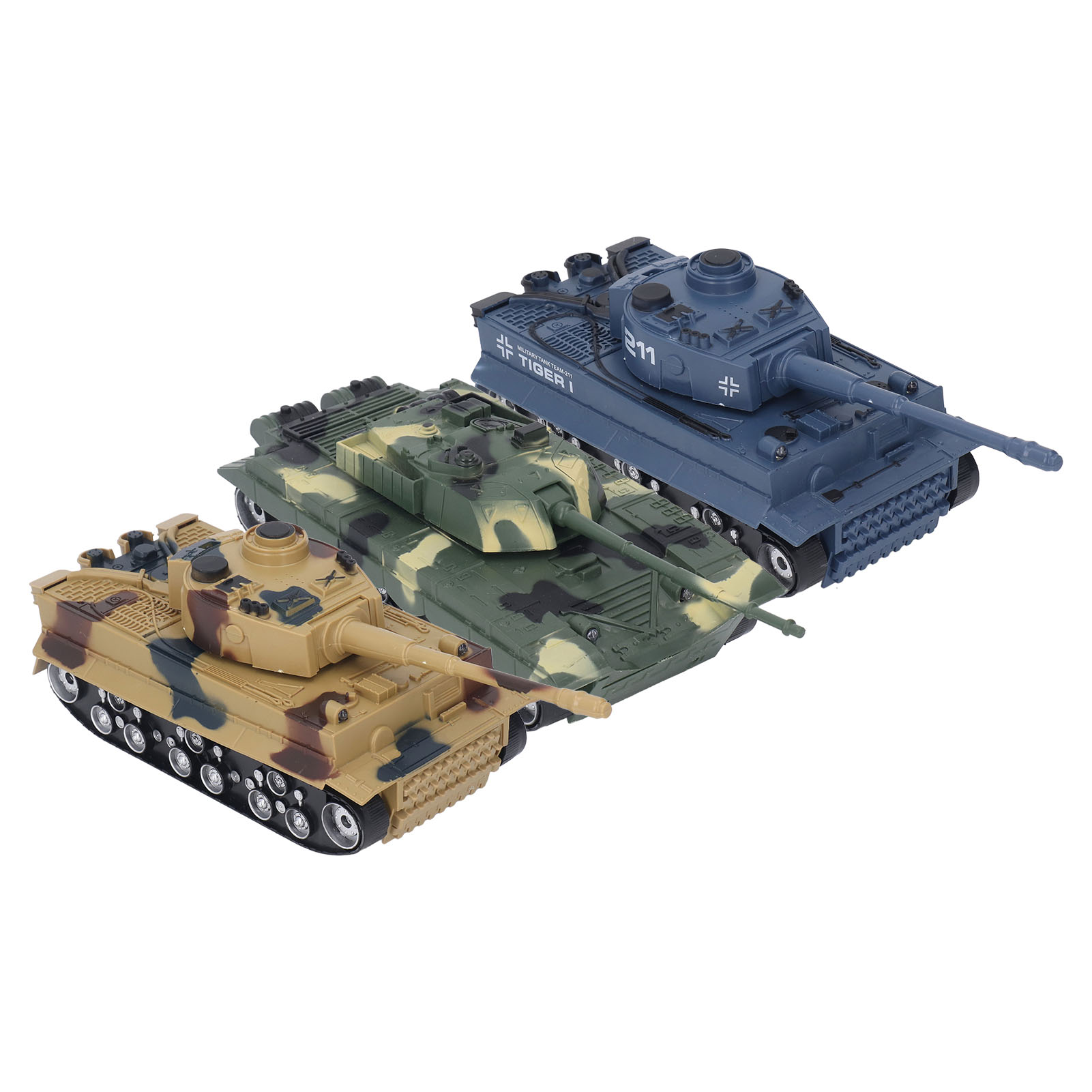 RC Tank 4 Channels Long Span Climbing Rotation 1:32 Battle Tank Toy For Kids DMQ - Picture 19 of 21