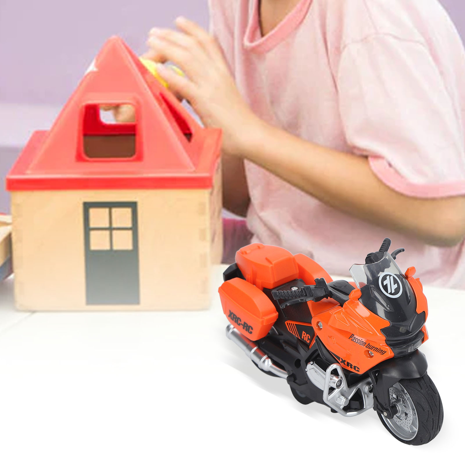 1:16 Scale Motorcycle Toy Alloy Sound Light Educational Portable Motorcycle BGS - Picture 28 of 28