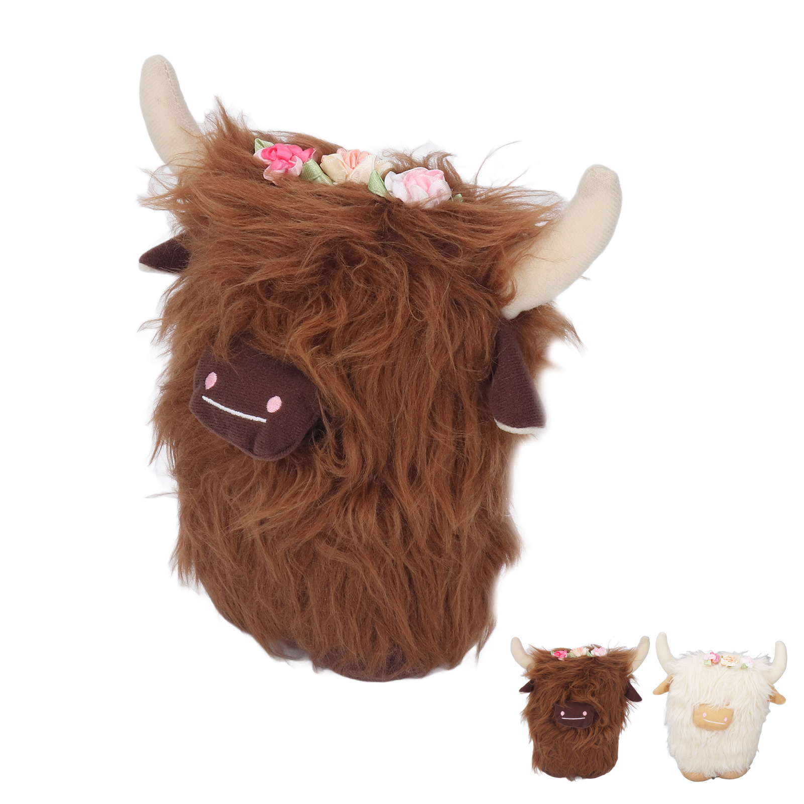 Highland Cow Plush Doll Simulation Soft Stuffed Faceless Cattle Toy For Home - Picture 25 of 29