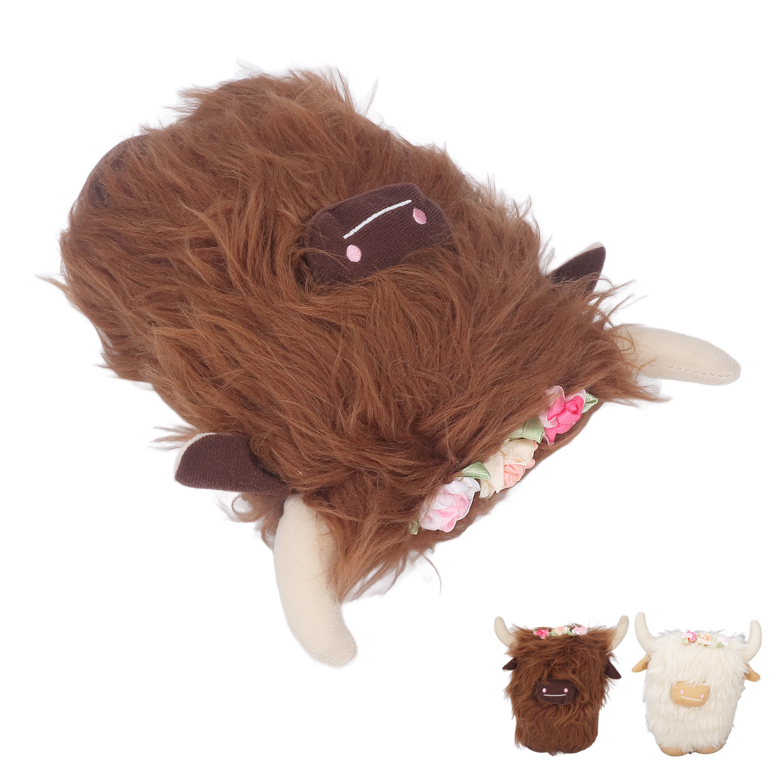 Highland Cow Plush Doll Simulation Soft Stuffed Faceless Cattle Toy For Home - Picture 26 of 29