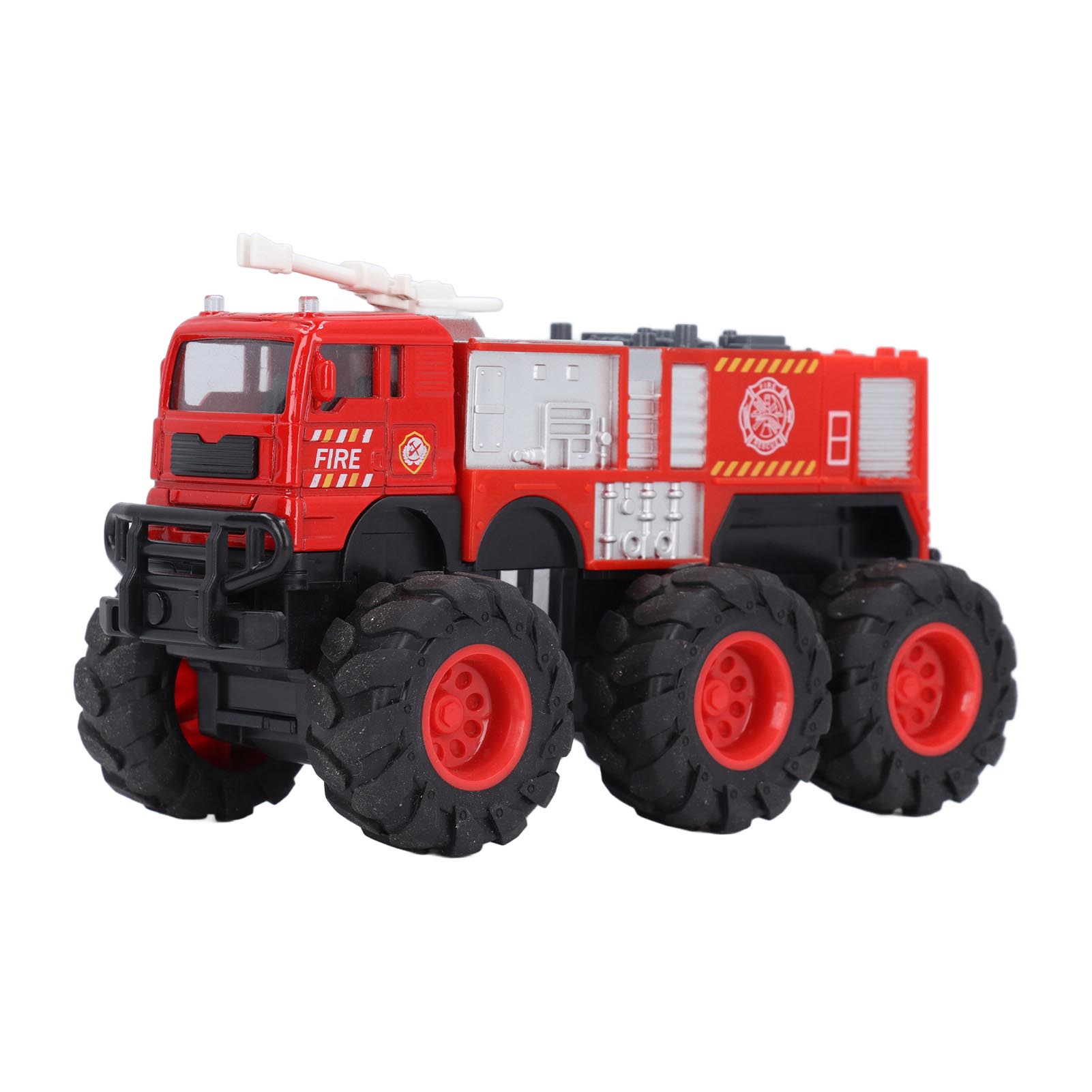 1:16 Scale Diecast Fire Truck Alloy Big 6 Wheel Drive Fire Engine Model - Picture 14 of 18