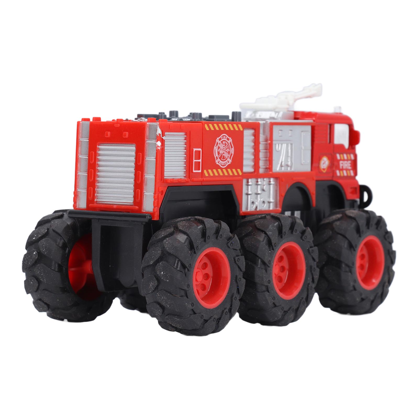 1:16 Scale Diecast Fire Truck Alloy Big 6 Wheel Drive Fire Engine Model - Picture 13 of 18