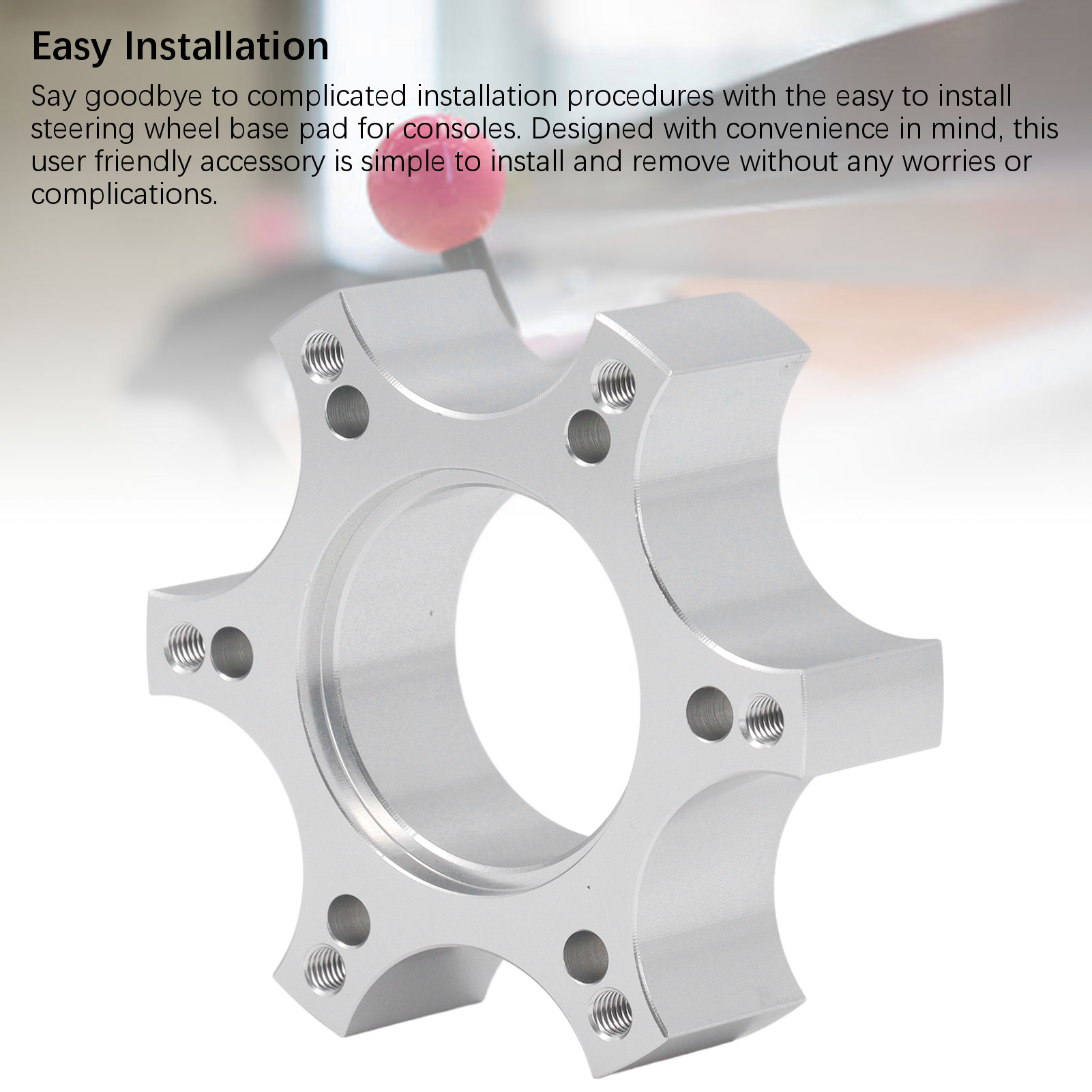 Aluminum Alloy Gaming Wheels Adapter Base Mount Block for Thrustmaster T300RS - Picture 16 of 18