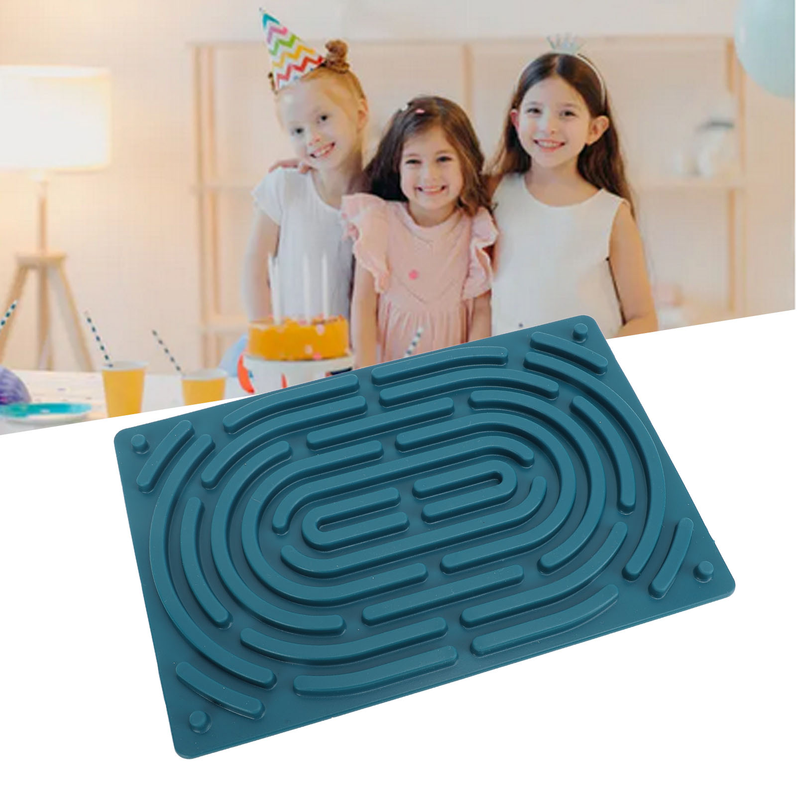 Sensory Activity Board Double Side Silicone Calm Down Toy For ADHD Autism - Picture 28 of 33