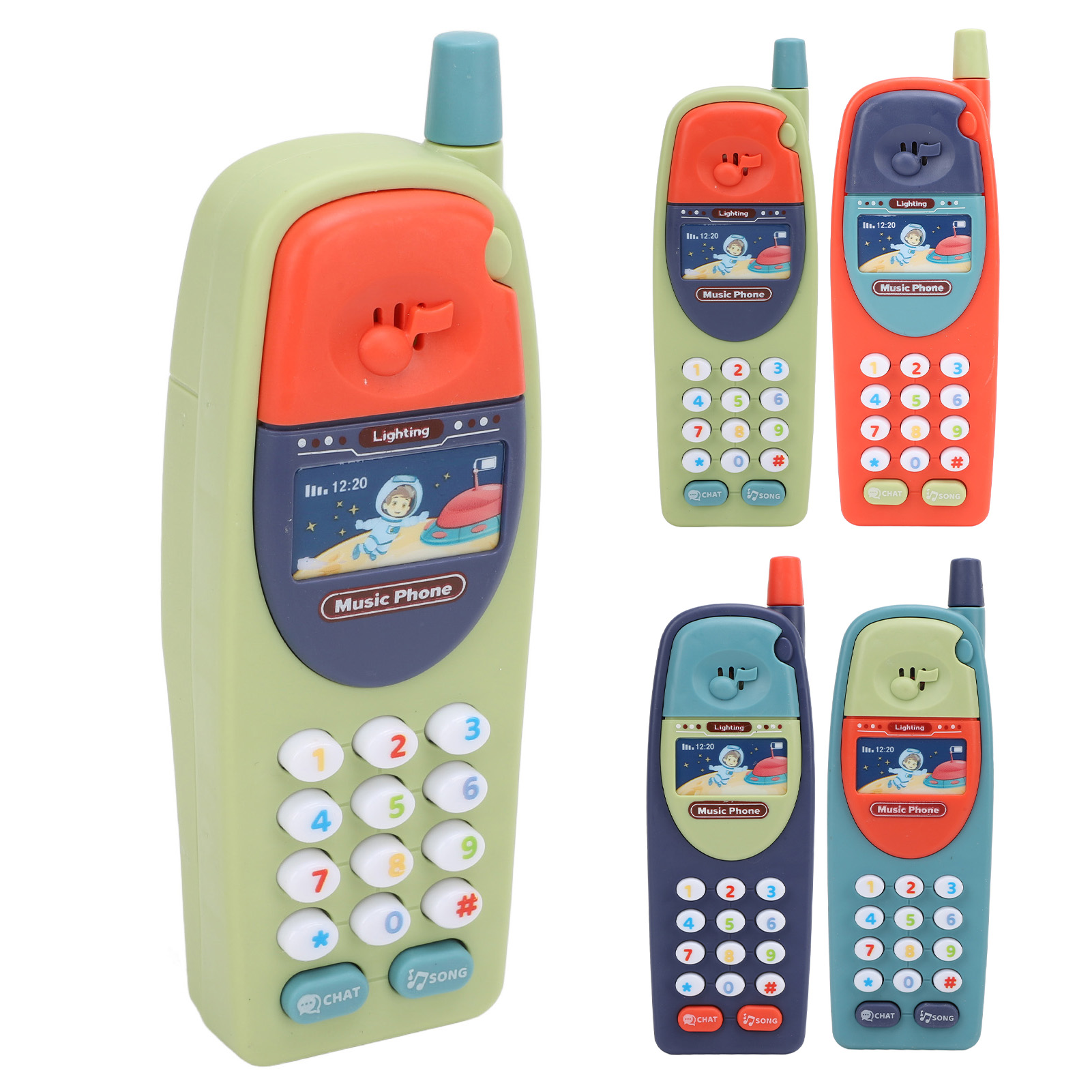 Babys Spielzeug Telefon Kleinkinder Handy Kunststoff Musik Telefon Modell - Bild 33 von 35