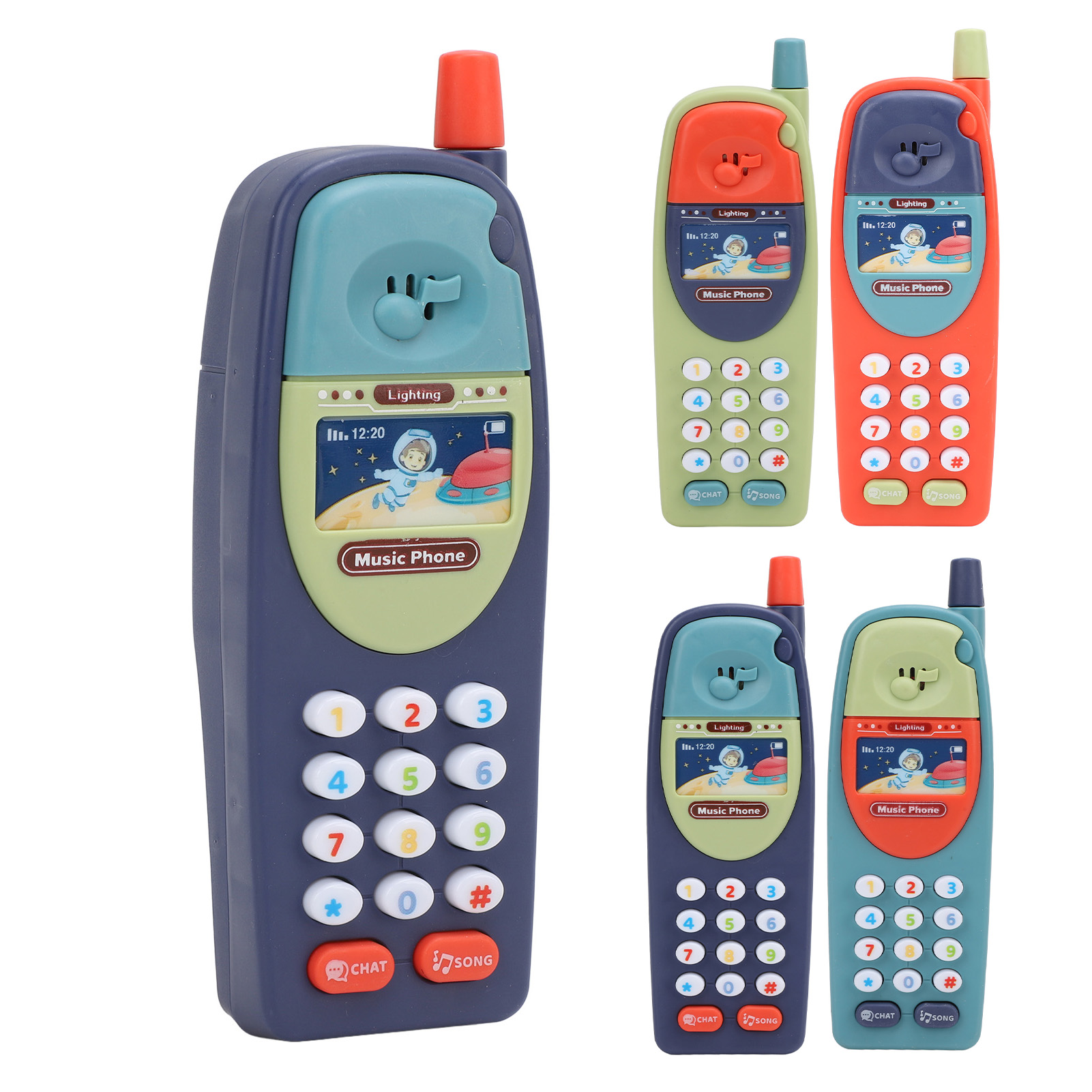 Babys Spielzeug Telefon Kleinkinder Handy Kunststoff Musik Telefon Modell - Bild 30 von 35