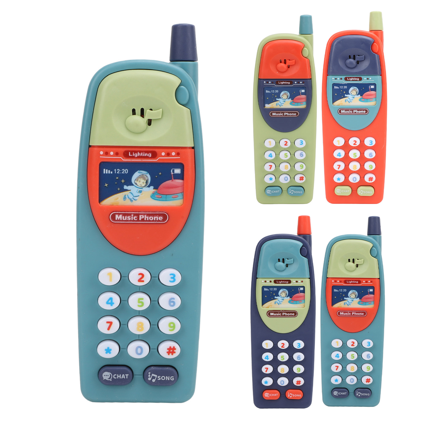 Babys Spielzeug Telefon Kleinkinder Handy Kunststoff Musik Telefon Modell - Bild 31 von 35