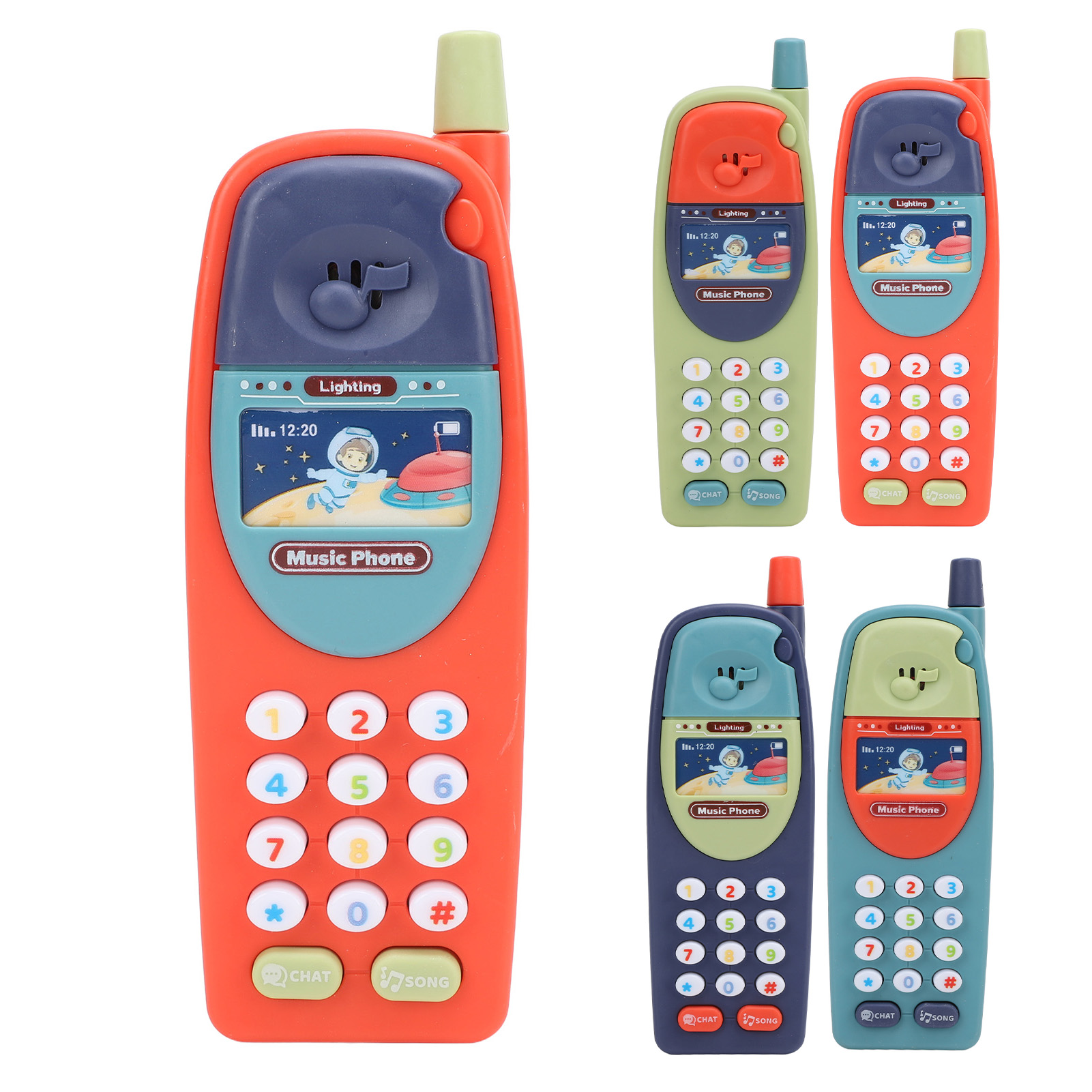 Babys Spielzeug Telefon Kleinkinder Handy Kunststoff Musik Telefon Modell - Bild 34 von 35