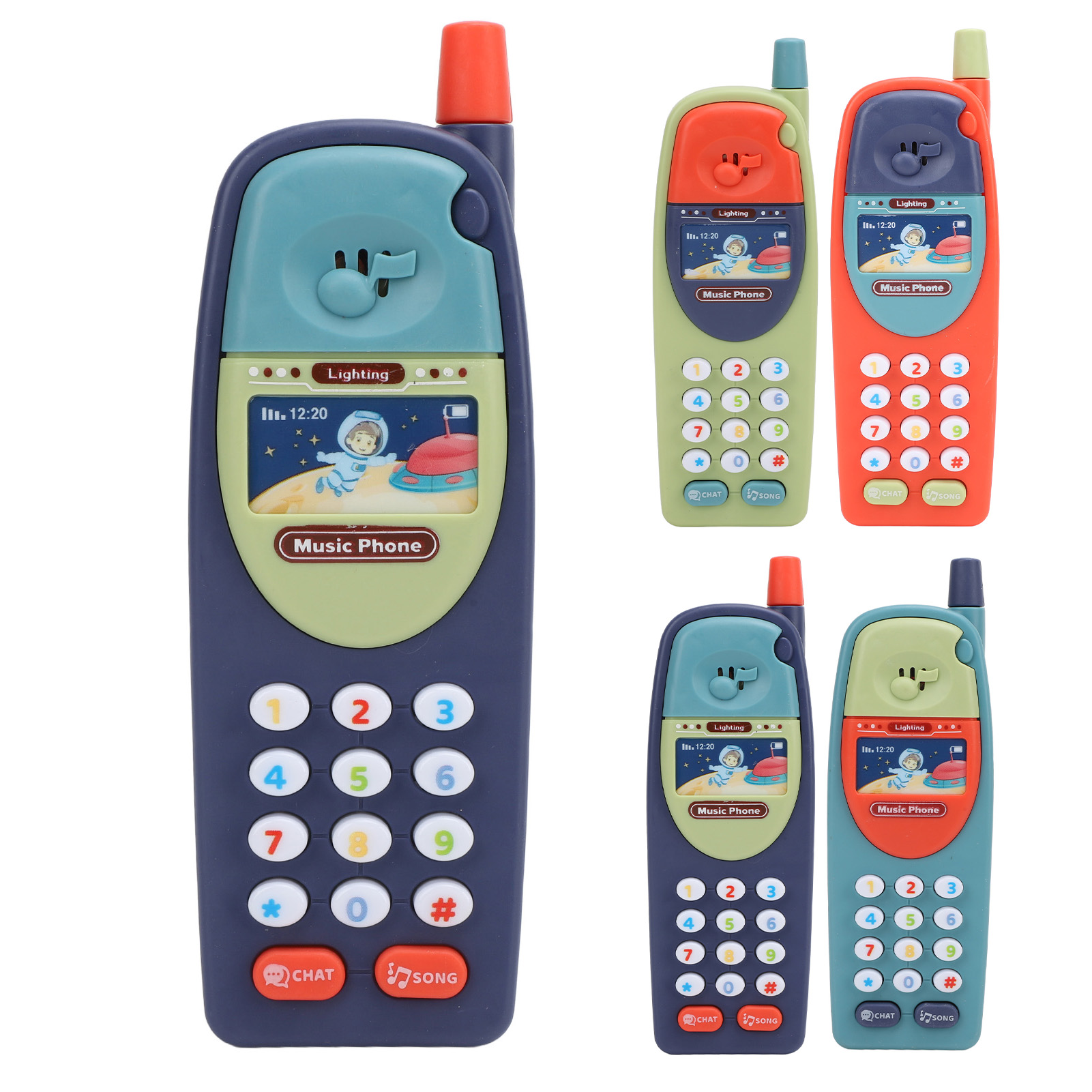 Babys Spielzeug Telefon Kleinkinder Handy Kunststoff Musik Telefon Modell - Bild 26 von 35