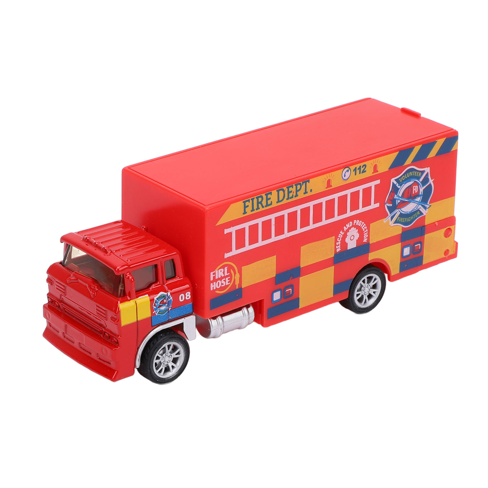 6pcs Fire Car Toy Set Firetruck Vehicle Airplane Boat Ornaments Playset - Picture 29 of 30