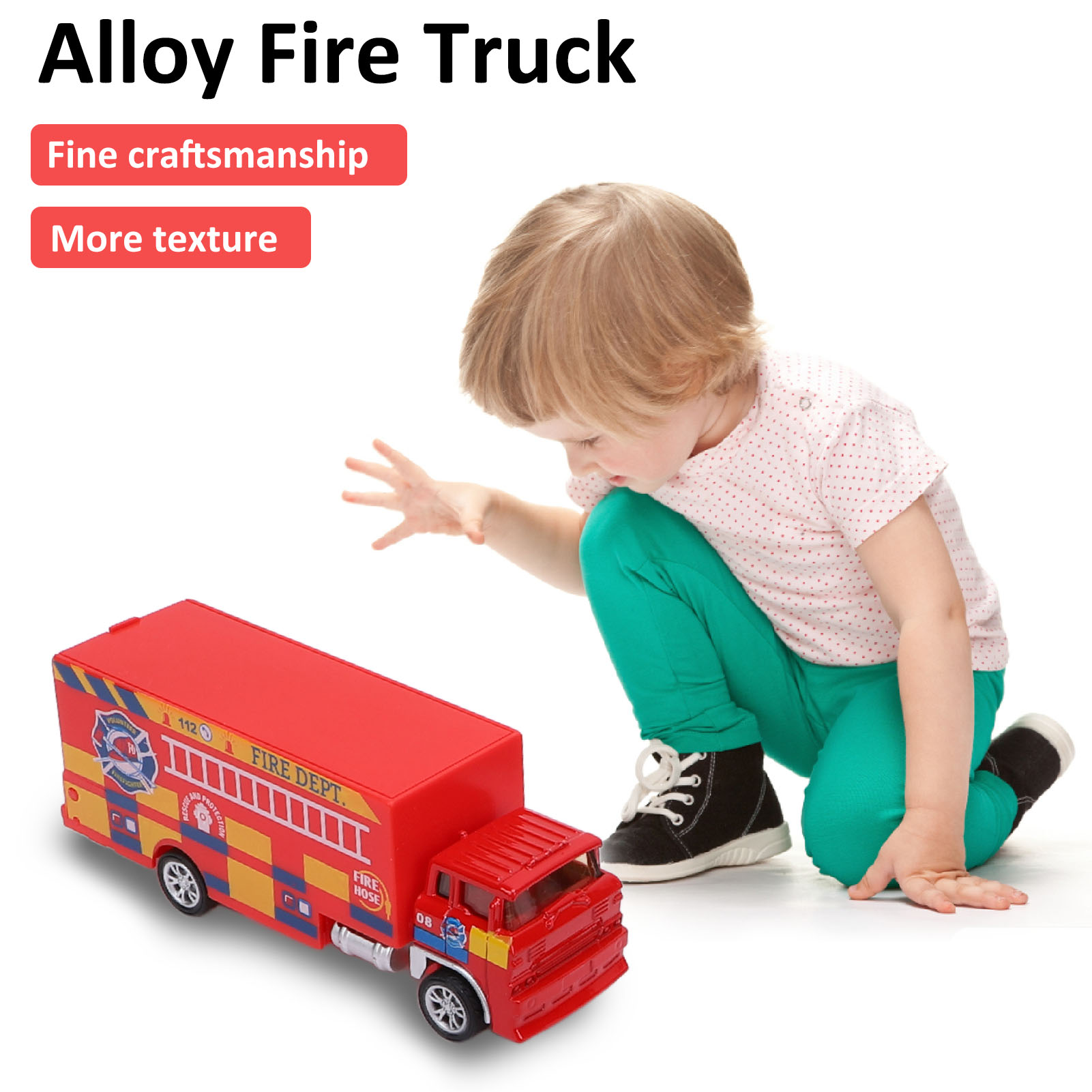 6pcs Fire Car Toy Set Alloy Firetruck Vehicle Airplane Boat Ornaments Playset - Picture 30 of 30
