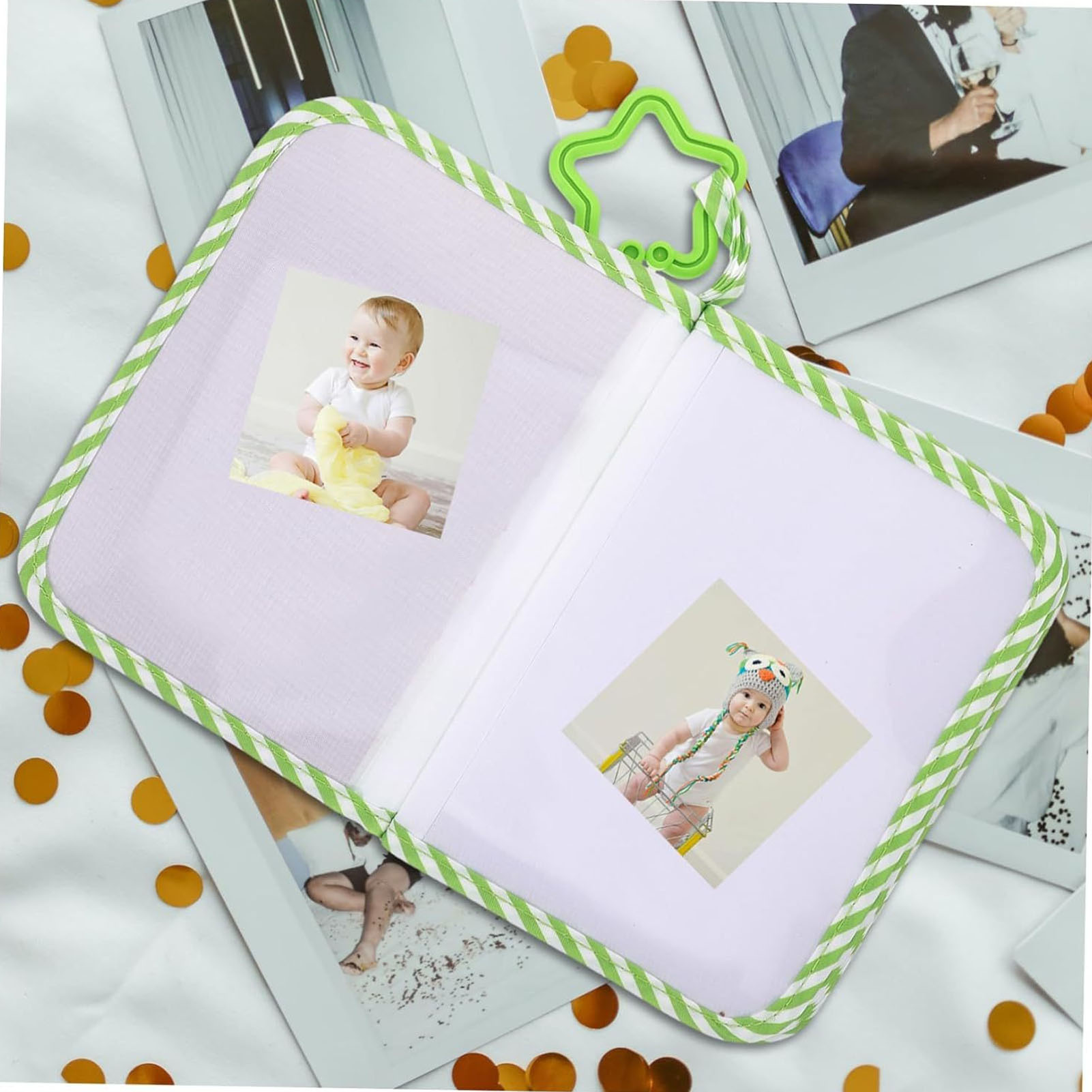 Baby Soft Fabric Photo Album Toy-Style Memory Book For Infants - Picture 25 of 30