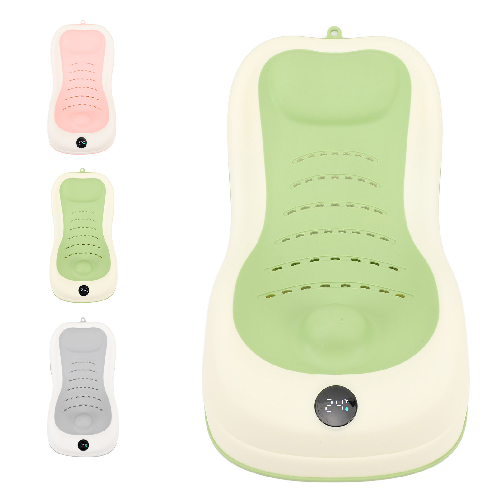 Baby Bath Support Bathtub With Thermometer Sink Baby Kids Bath Tub Support - Picture 16 of 21