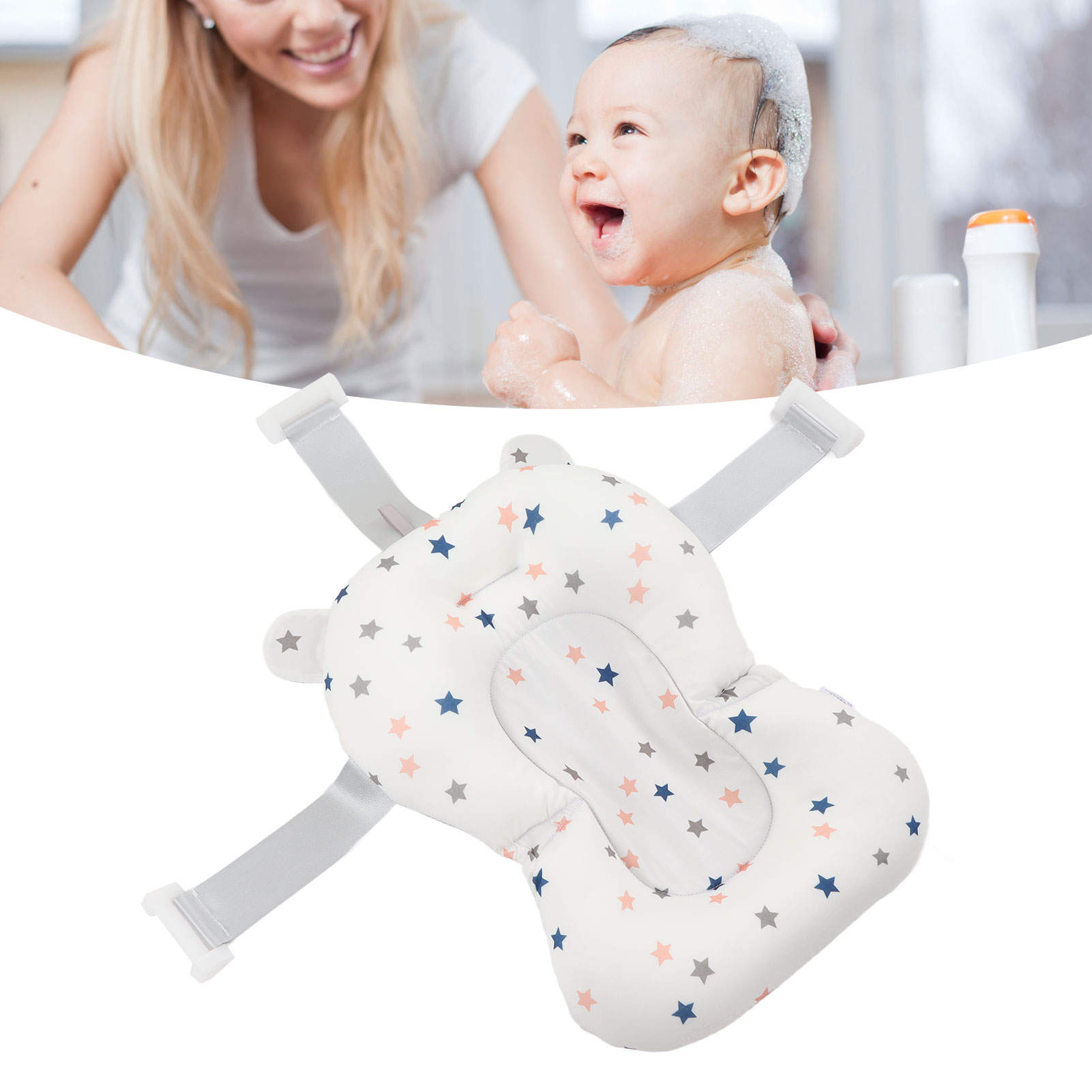 Baby Bath Cushion Floating Safe Foldable Adjustable Infant Bath Support &sw - Picture 19 of 24