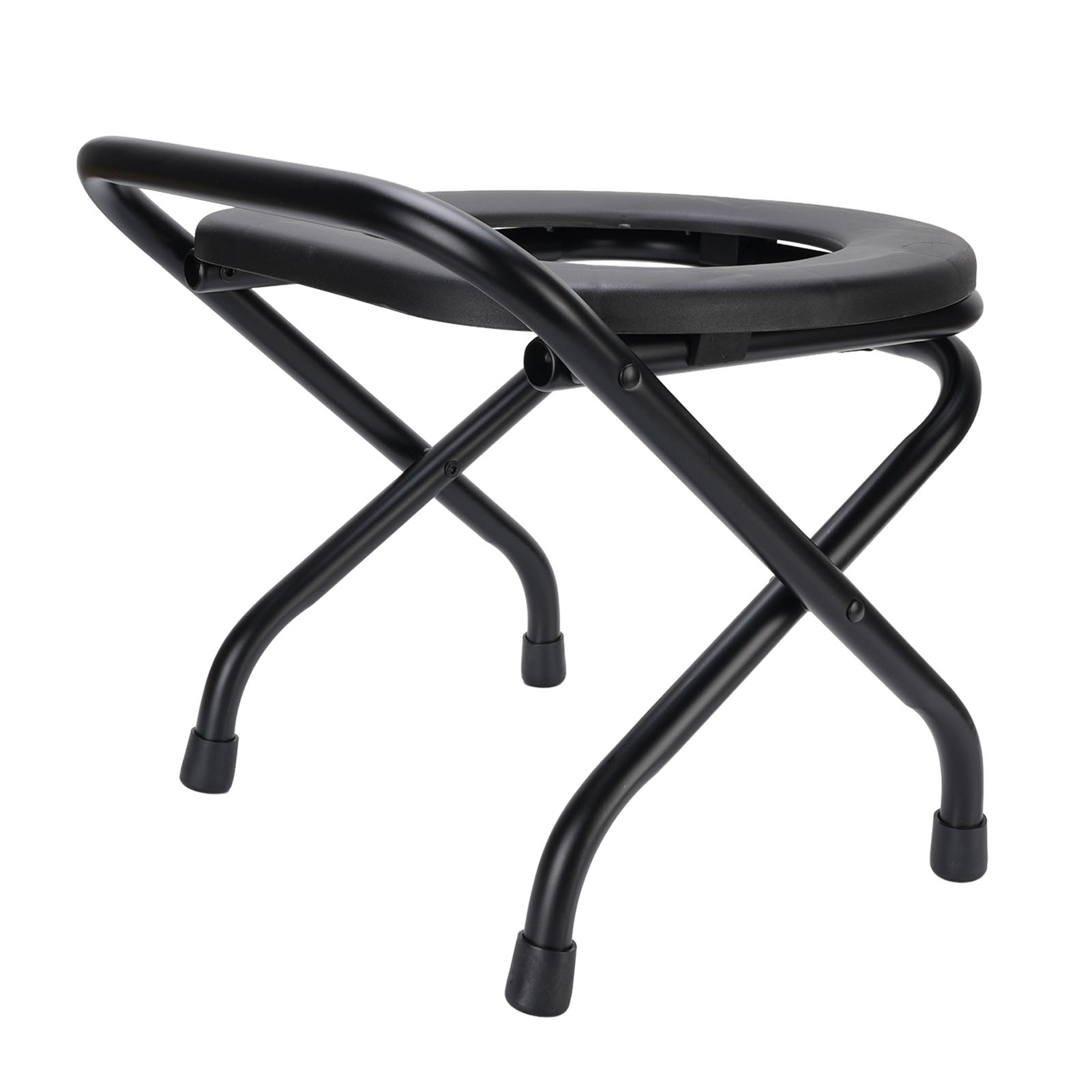 Folding Commode Toilet Chair Iron Ergonomic Commode For Adults Travel New - Picture 29 of 30