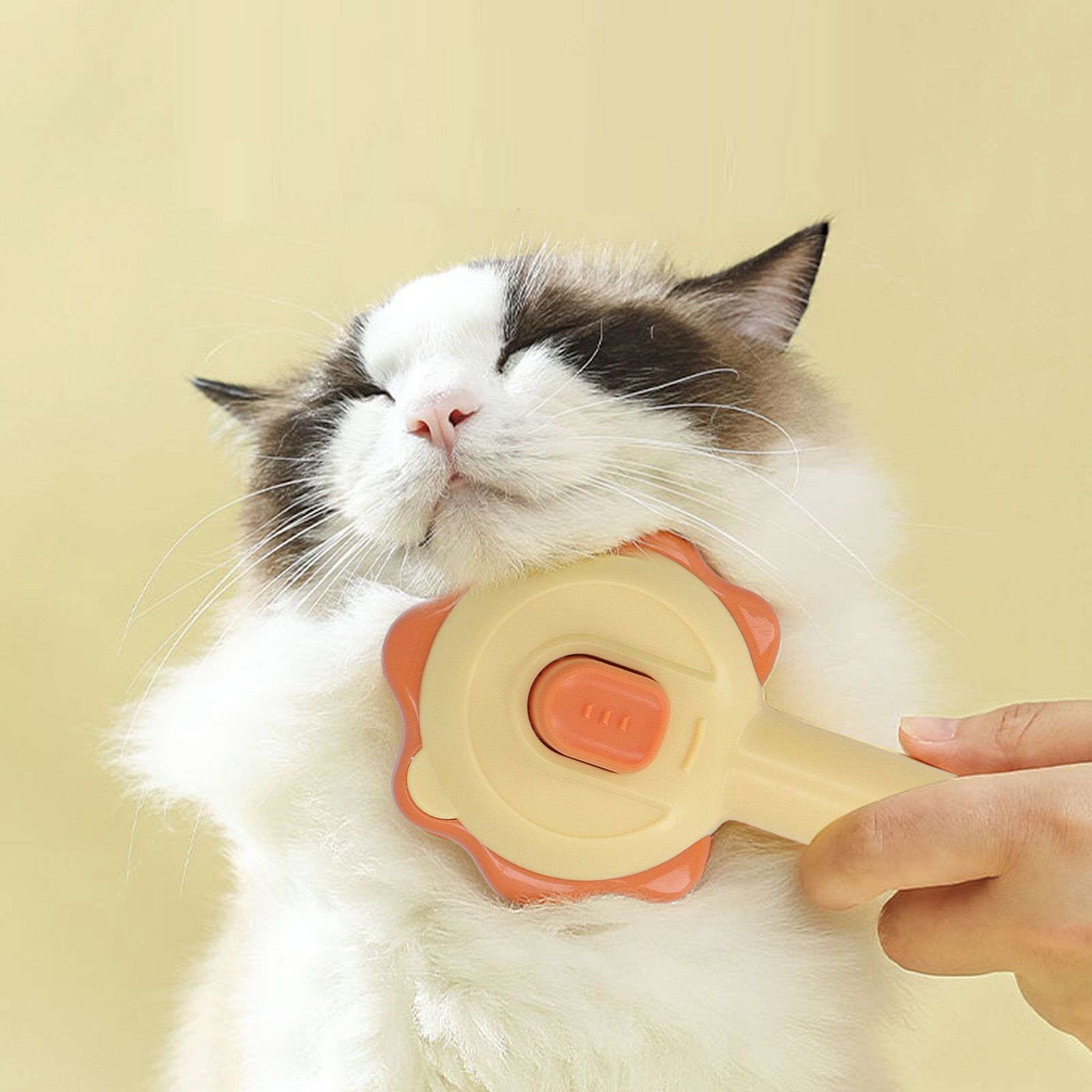 Cat Grooming Brush Self Cleaning Hair Removal Pet Shedding Brush For Long Short - Picture 25 of 33
