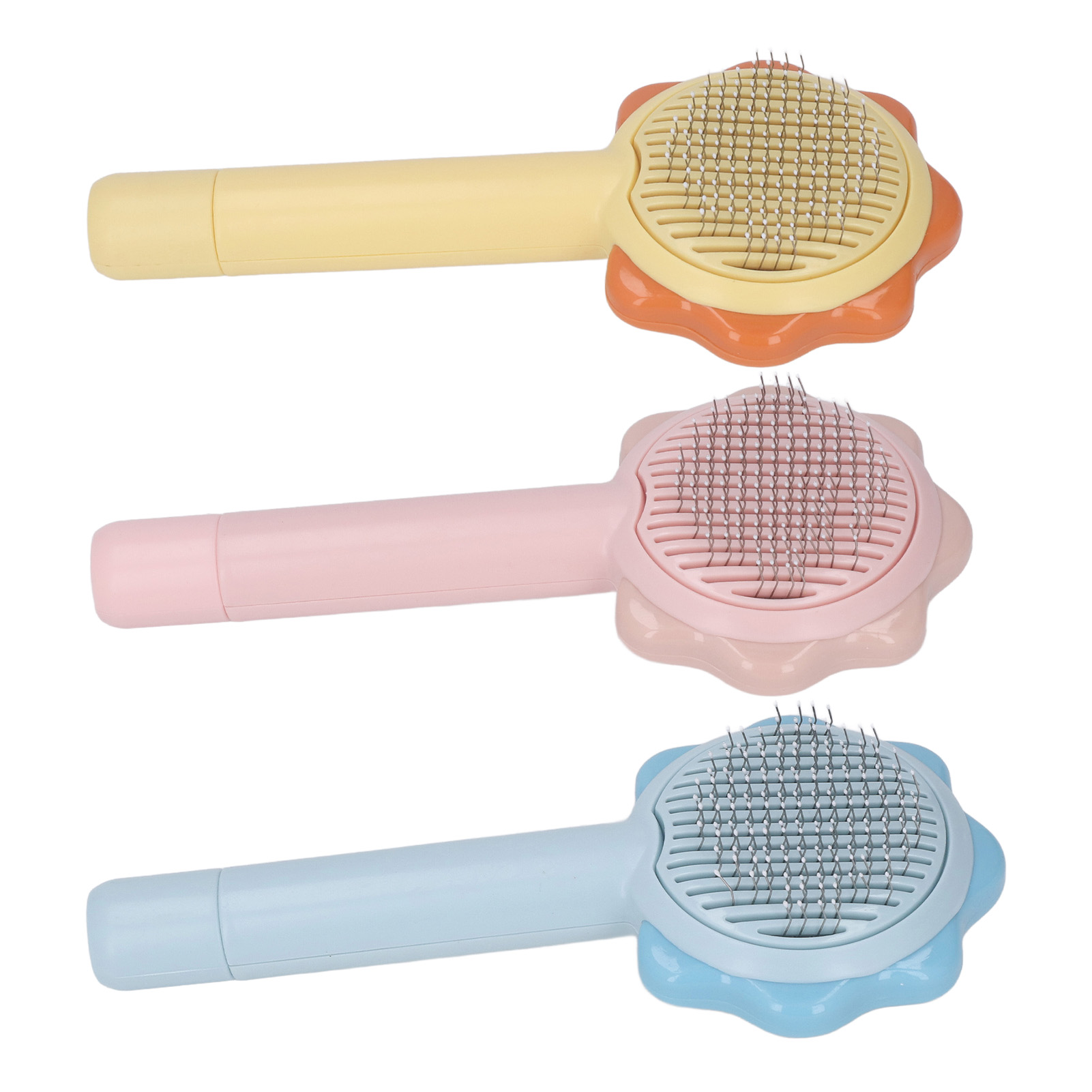 Cat Grooming Brush Self Cleaning Hair Removal Pet Shedding Brush For Long Short - Picture 32 of 33
