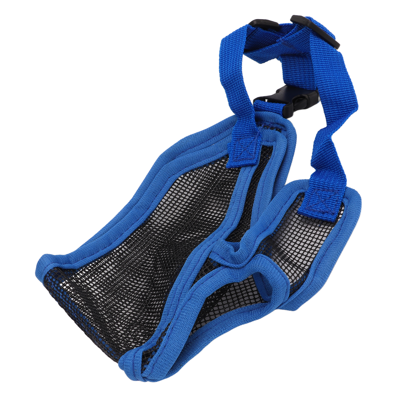 Short Snout Dog Muzzle Adjustable Breathable Prevent Biting Chewing Dog Mesh