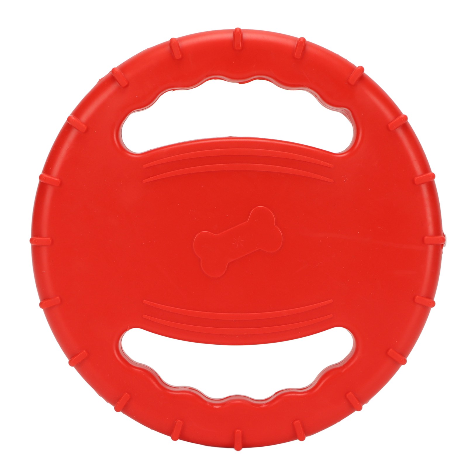 Dog Flying Disc Toy Flexible Squeaky Toy Hollow Pet Training Flying Disc - Picture 15 of 18