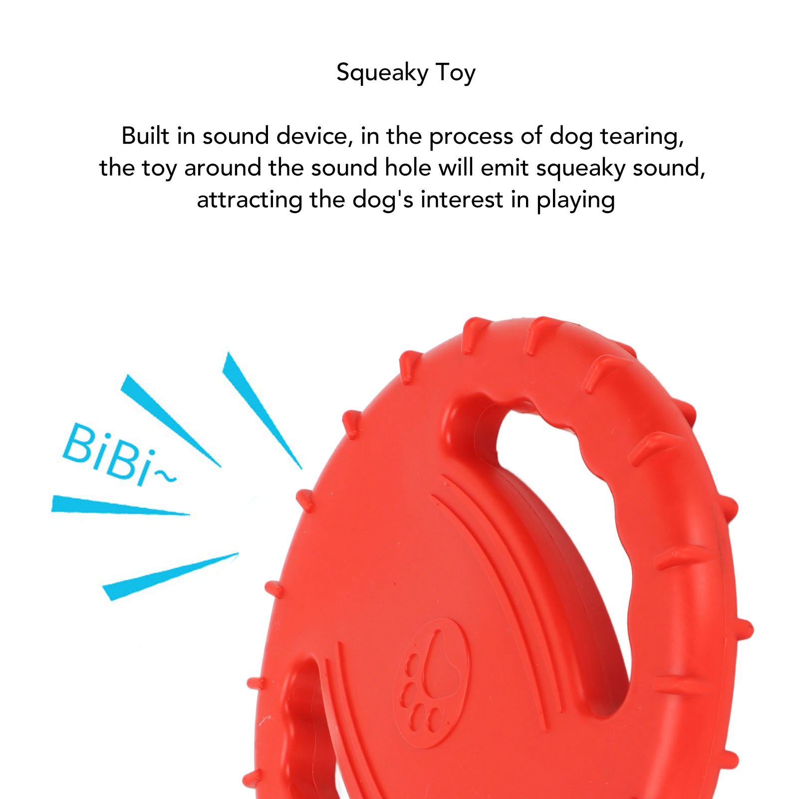 Dog Flying Disc Toy Flexible Squeaky Toy Hollow Pet Training Flying Disc - Picture 17 of 18