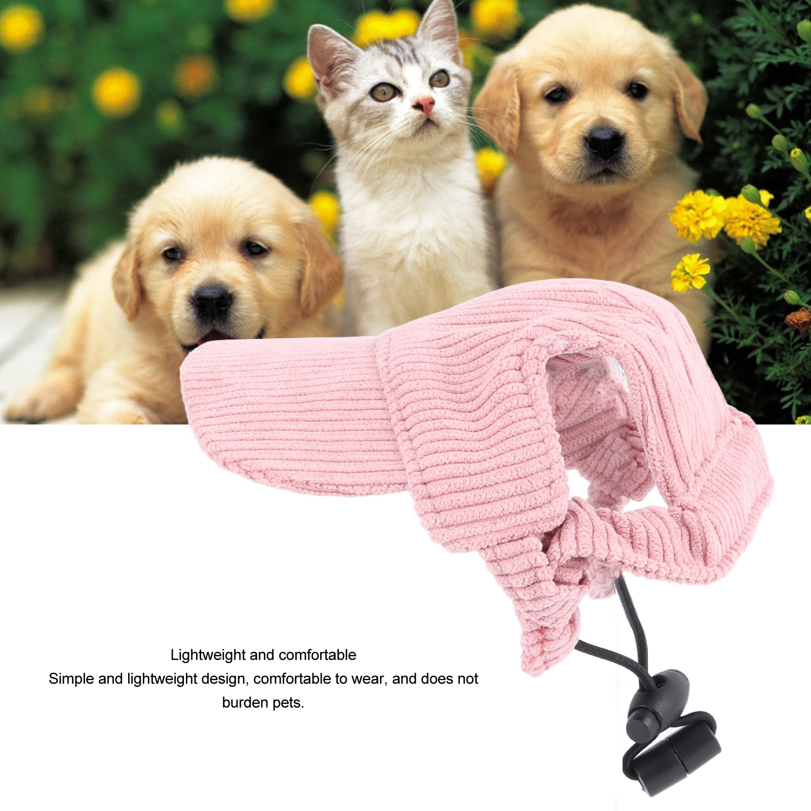 Summer Pet Sun Hat Adjustable Corduroy Casual Pet Hat Lightweight Stylish Pet - Picture 24 of 46