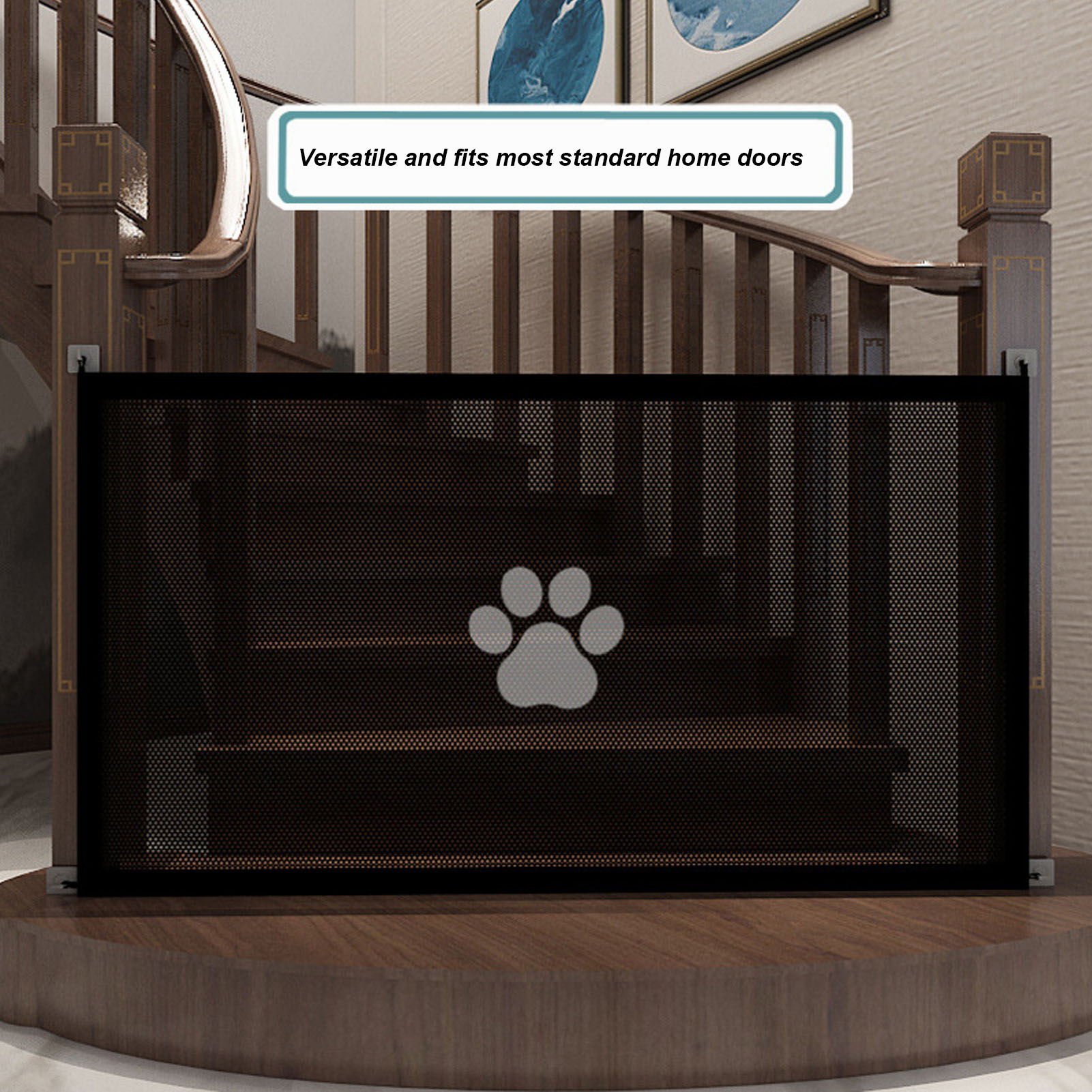 High Toughness Mesh Dog Gate Child Gates Indoor Pet Guard Fence for Home Bedroom - Picture 18 of 18