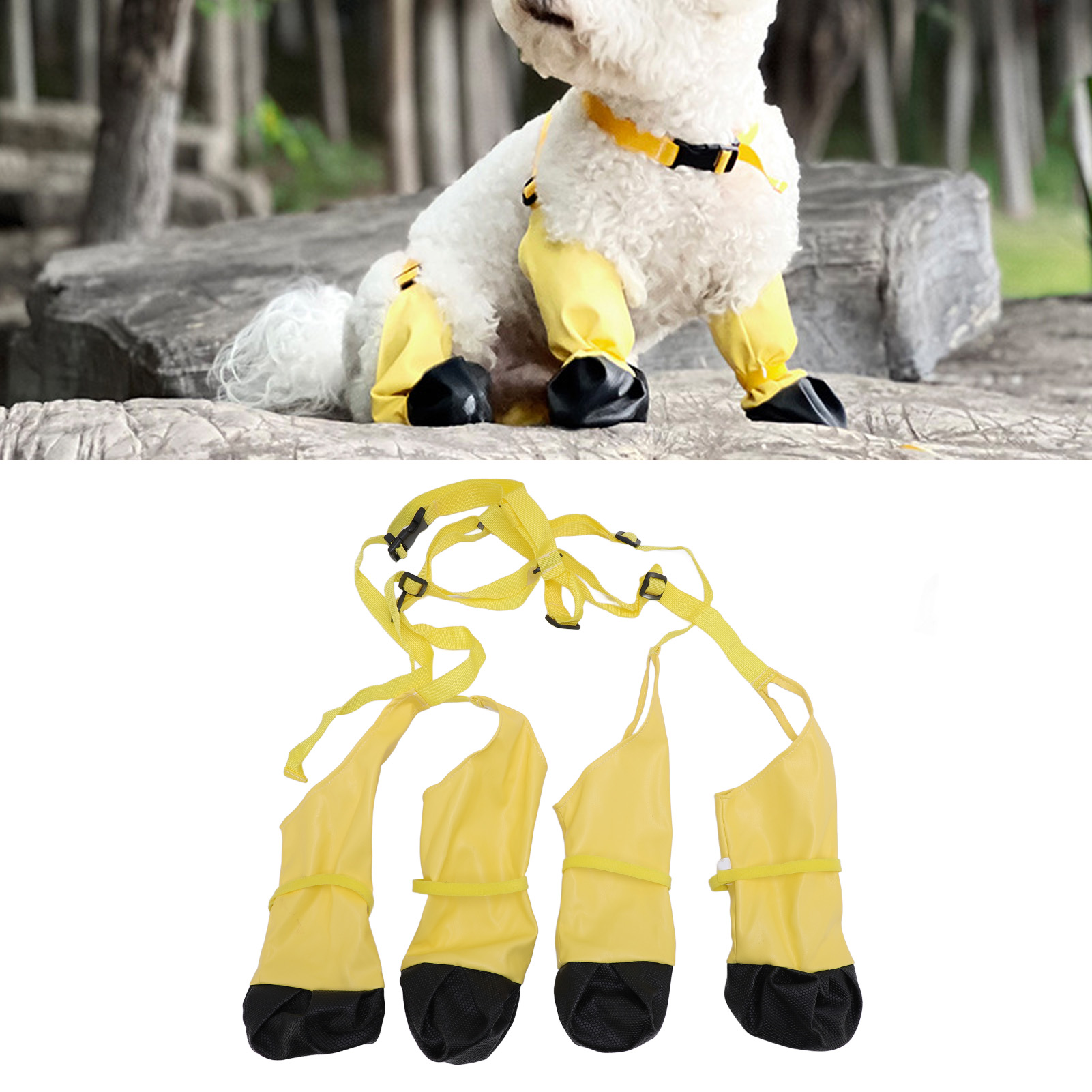 Dog Suspender Boots Waterproofing Anti Slipping Boot Leggings For Pets New - Picture 26 of 35