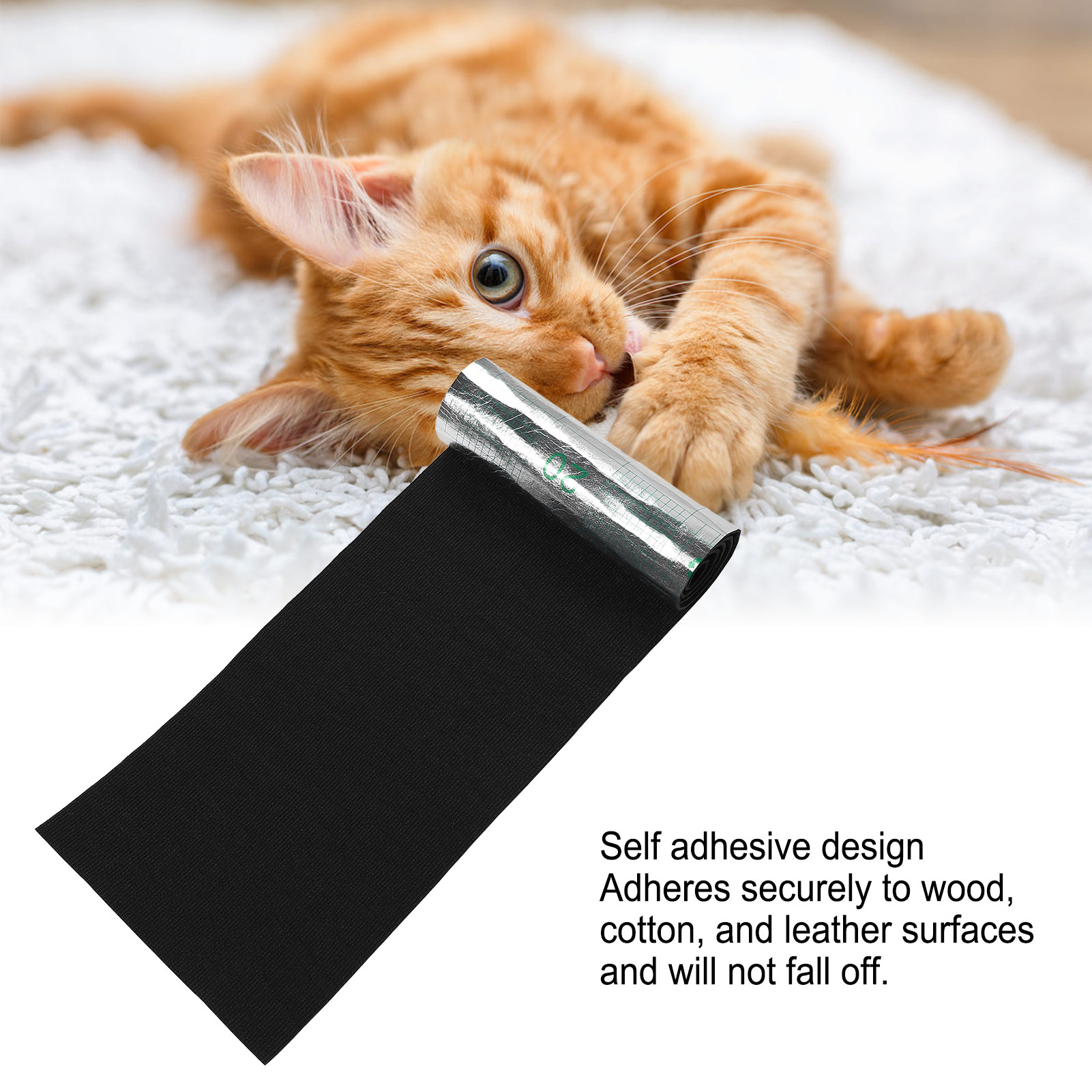 Pet Cat Couch Protector Self Adhesive Cat Scratch Furniture Protector Sofa Cover - Picture 19 of 21