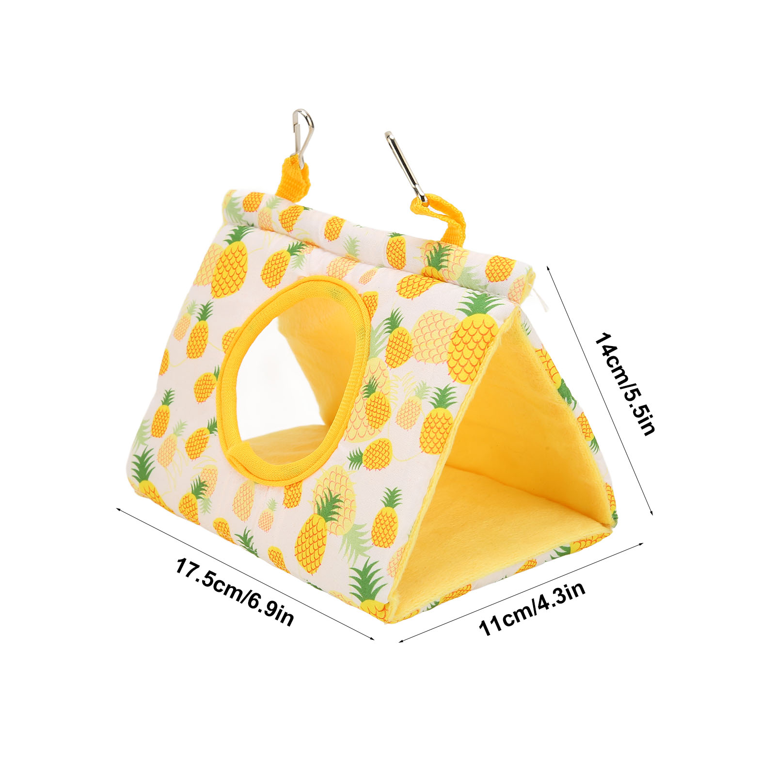 Hammock Polyester Yellow Pattern Bird House Bed