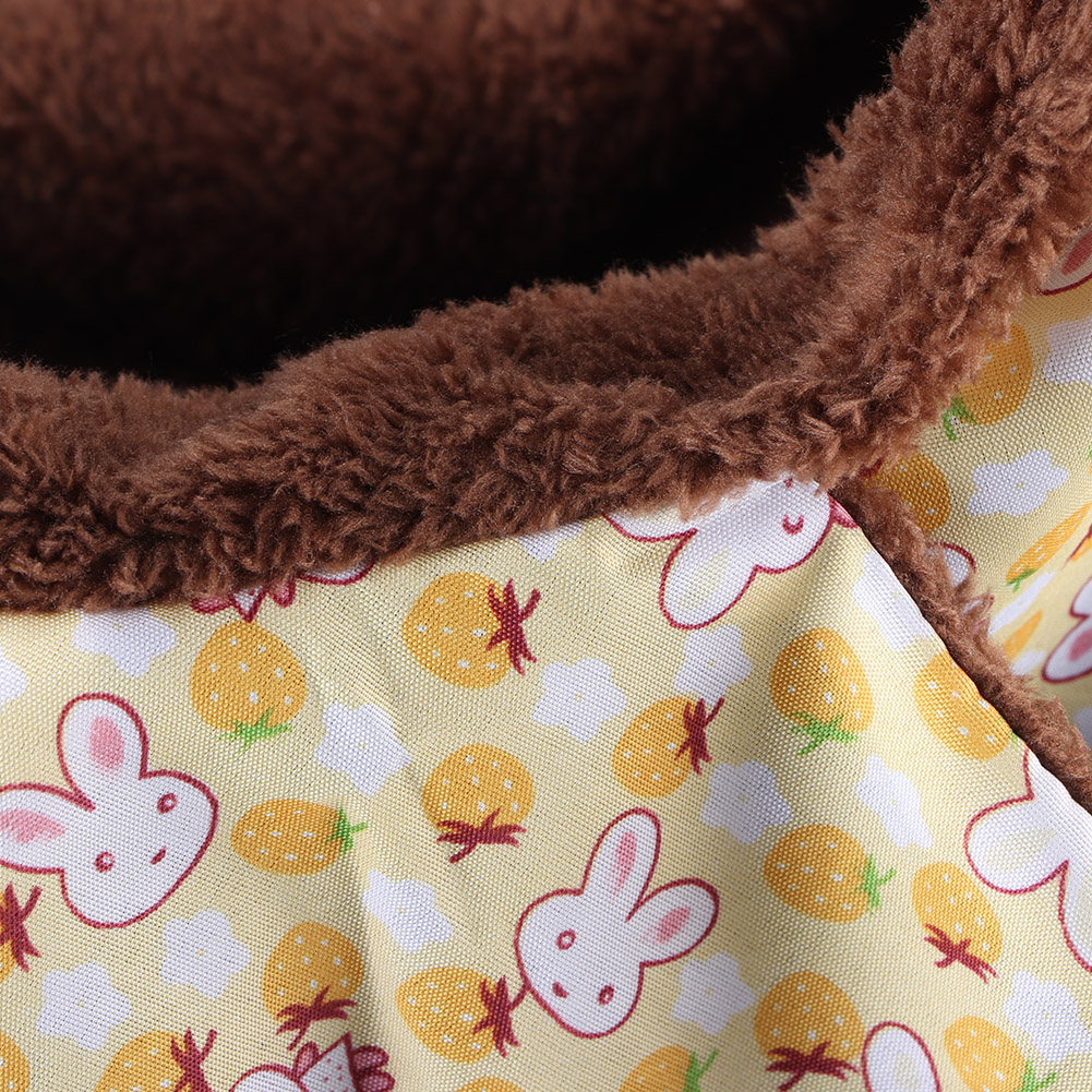 Yellow Rabbit Double Layer Interlayer Warm Hammock Hanging Bed House Sleeping