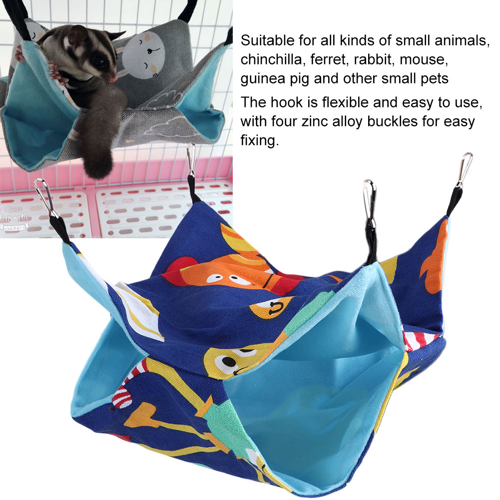 Double Layer Canvas Pet Hammocks Hanging Bed Sleeping Bag For Small Pet