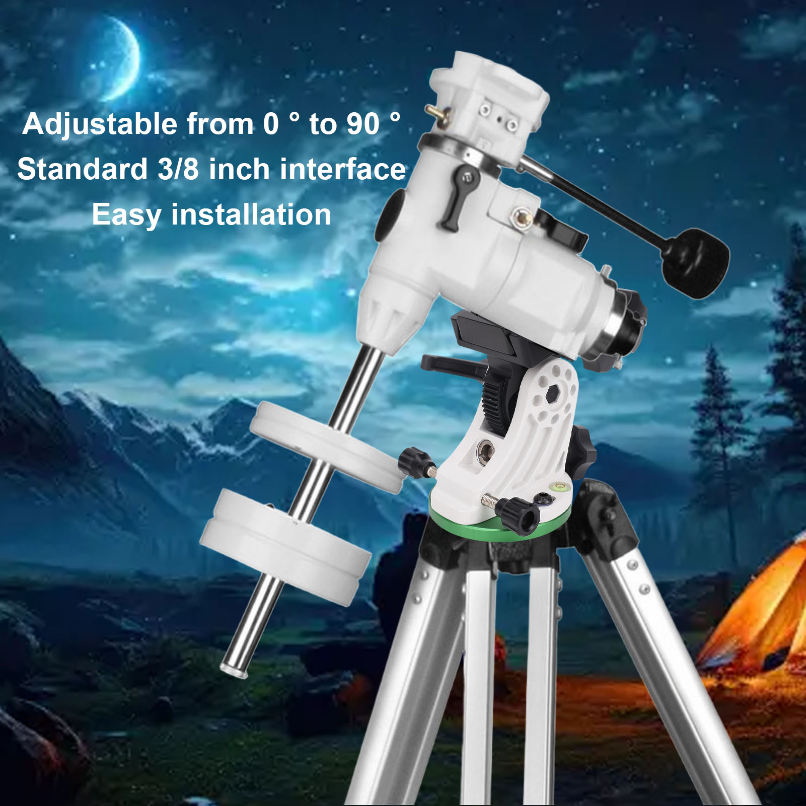 Latitude Adjustment Seating Fit For Sky Watcher 0 To 90° 3/8in Aluminum All Kit - Picture 17 of 18
