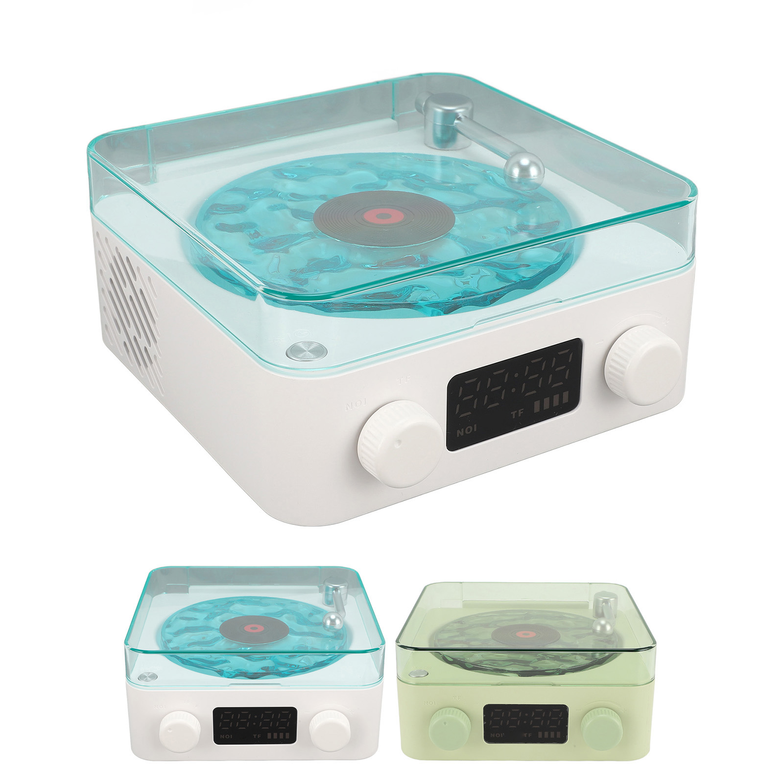 Waves Player Cordless Compact Stereo Sound Ambient Light Creative Present Po NEW - Bild 13 von 18