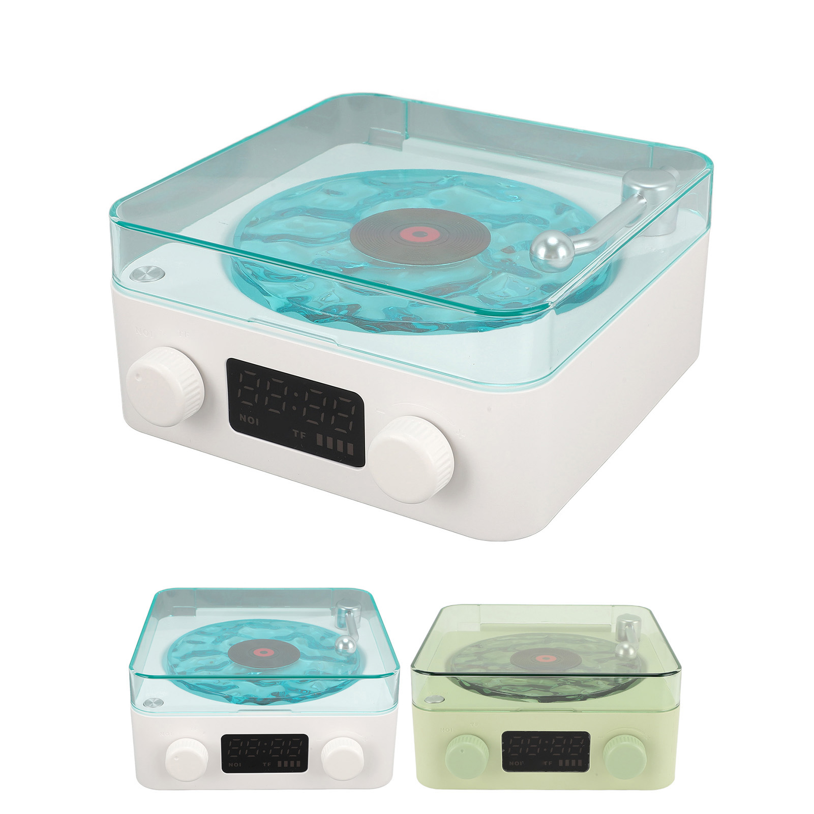 Waves Player Cordless Compact Stereo Sound Ambient Light Creative Present Po NEW - Bild 15 von 18