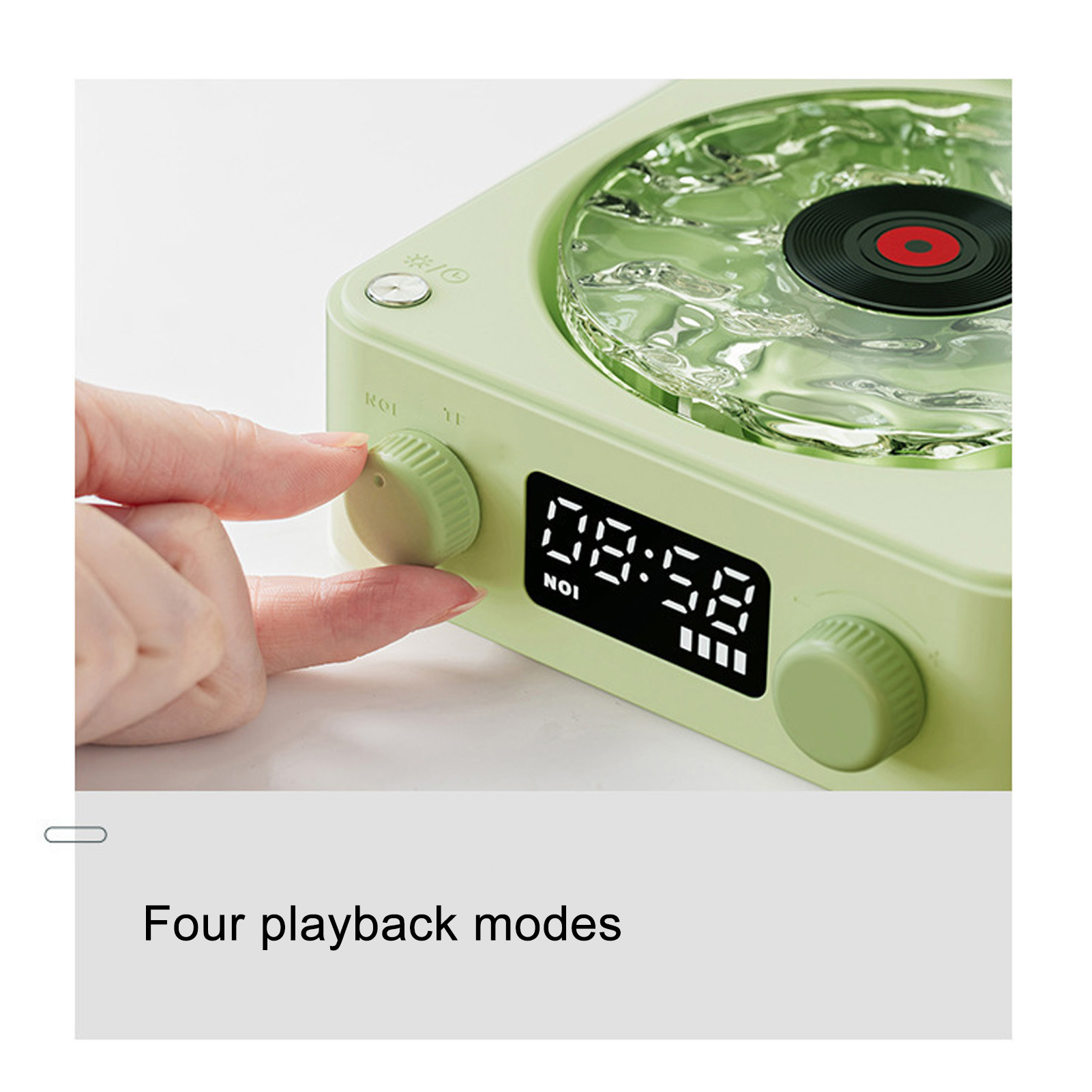Waves Player Cordless Compact Stereo Sound Ambient Light Creative Present Po NEW - Bild 18 von 18