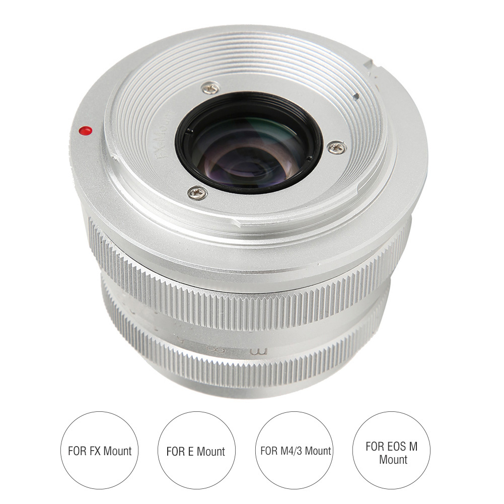 NEWYI 25mm F1.8 Mark II Optical Glass Silver Large Aperture Fixed Focus Manu SD3 - Picture 18 of 19