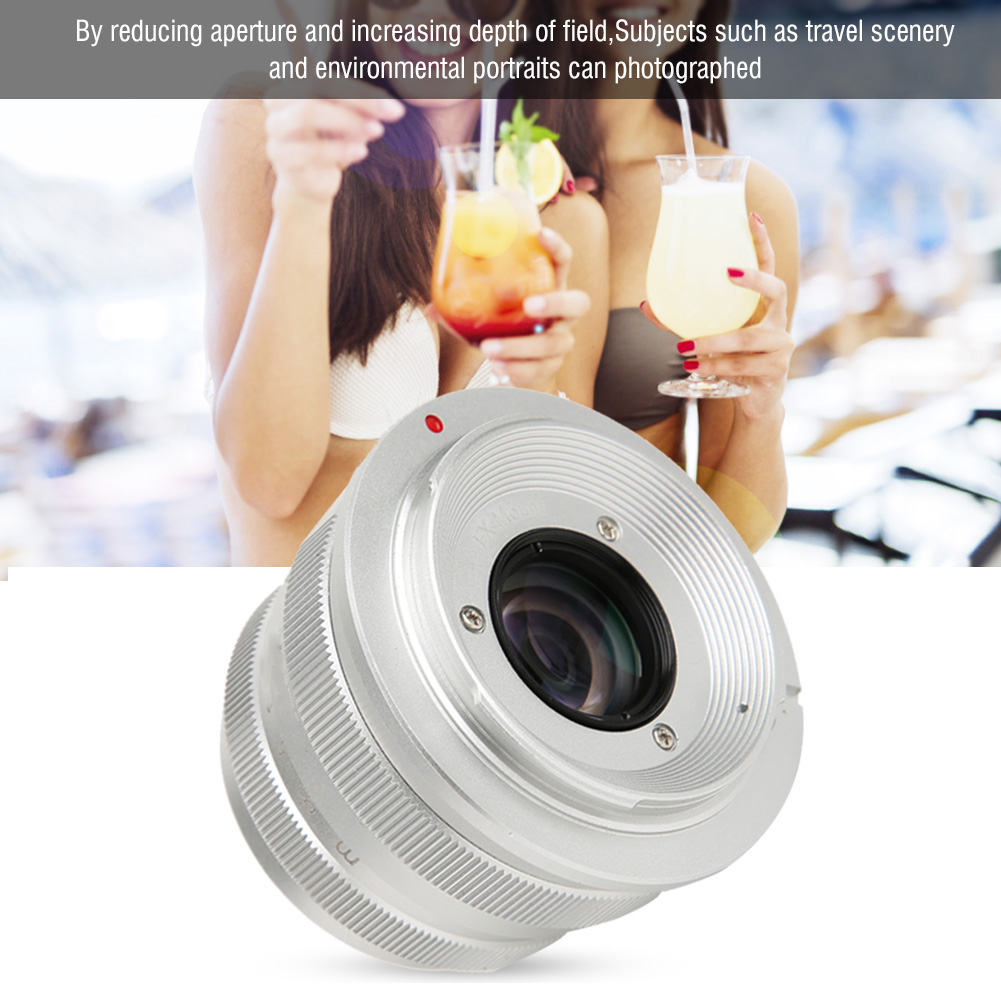 NEWYI 25mm F1.8 Mark II Optical Glass Silver Large Aperture Fixed Focus Manu SD3 - Picture 11 of 19