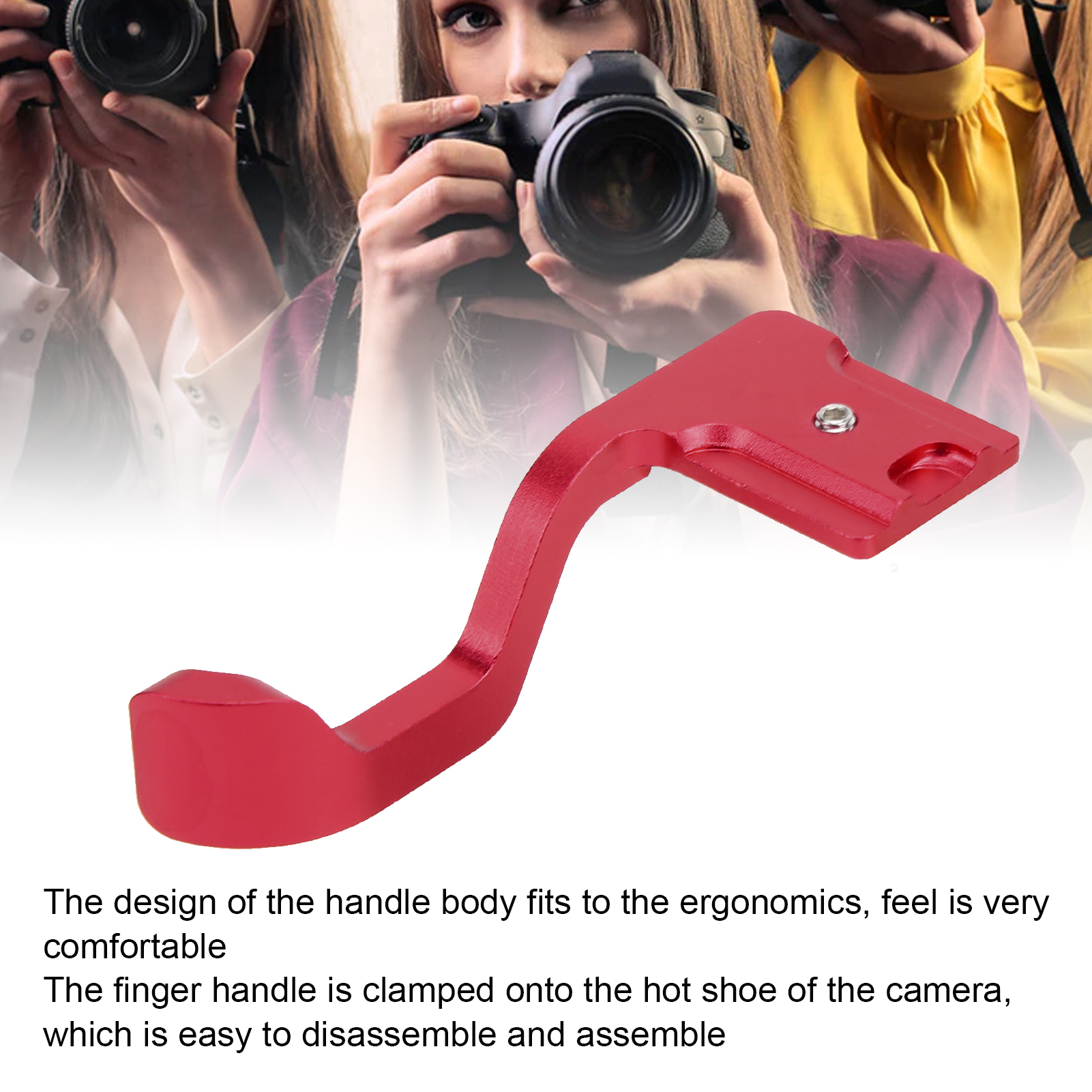 Camera Thumb Grip Hot Shoe Thumb Up Rest Hand Grip For Fuji XT10 XT20 Camera FY - Afbeelding 25 van 28