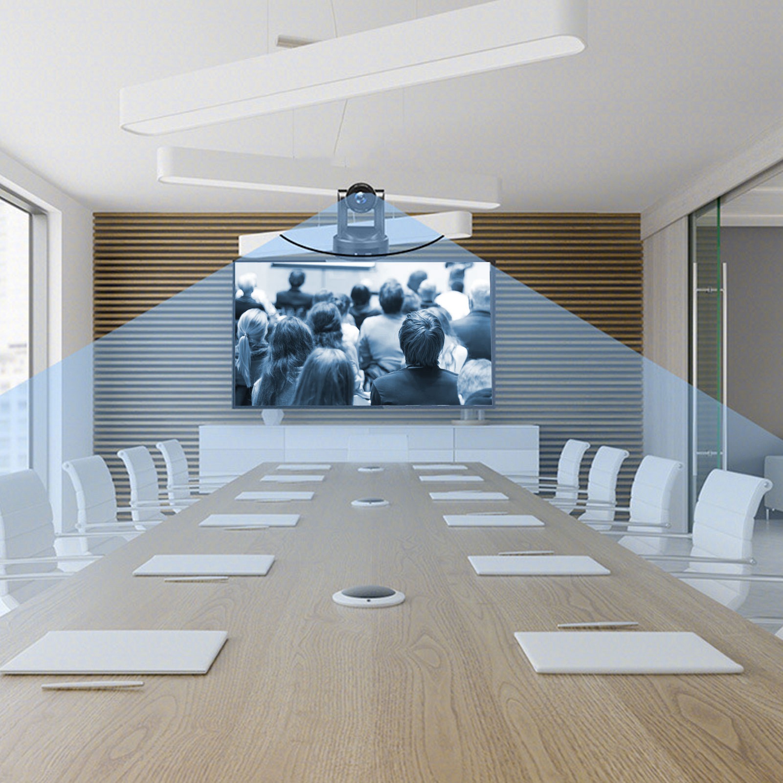 10X Optical Zoom PTZ Camera PTZ Conference Room Camera HD 1080P Web Camera F NEW - Afbeelding 14 van 18