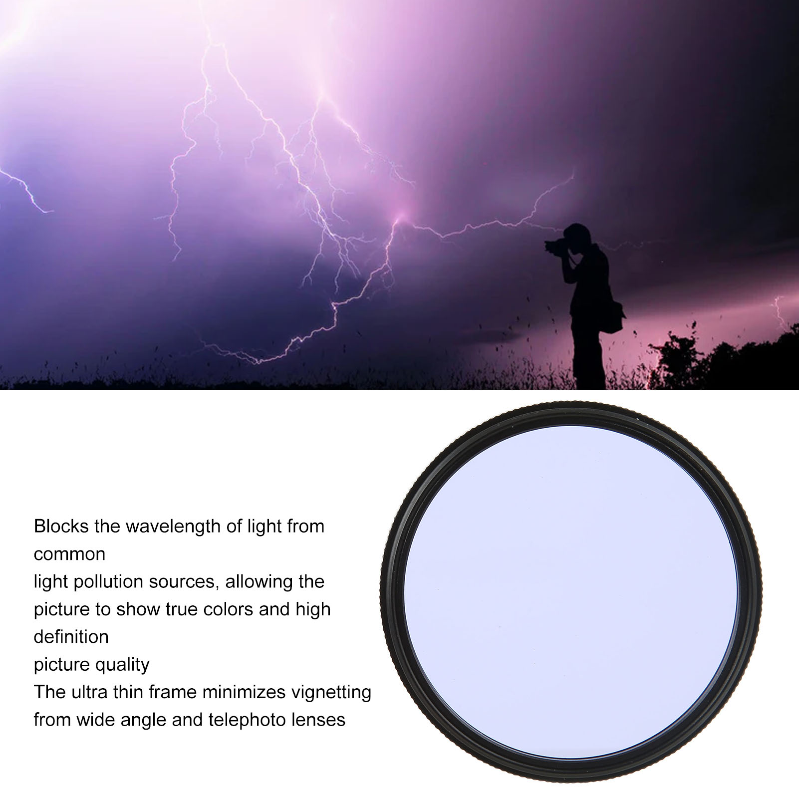 Lightdow Clear Natural Night Filter Light Pollution Reduction Camera Lens Fi Hot - Picture 38 of 51