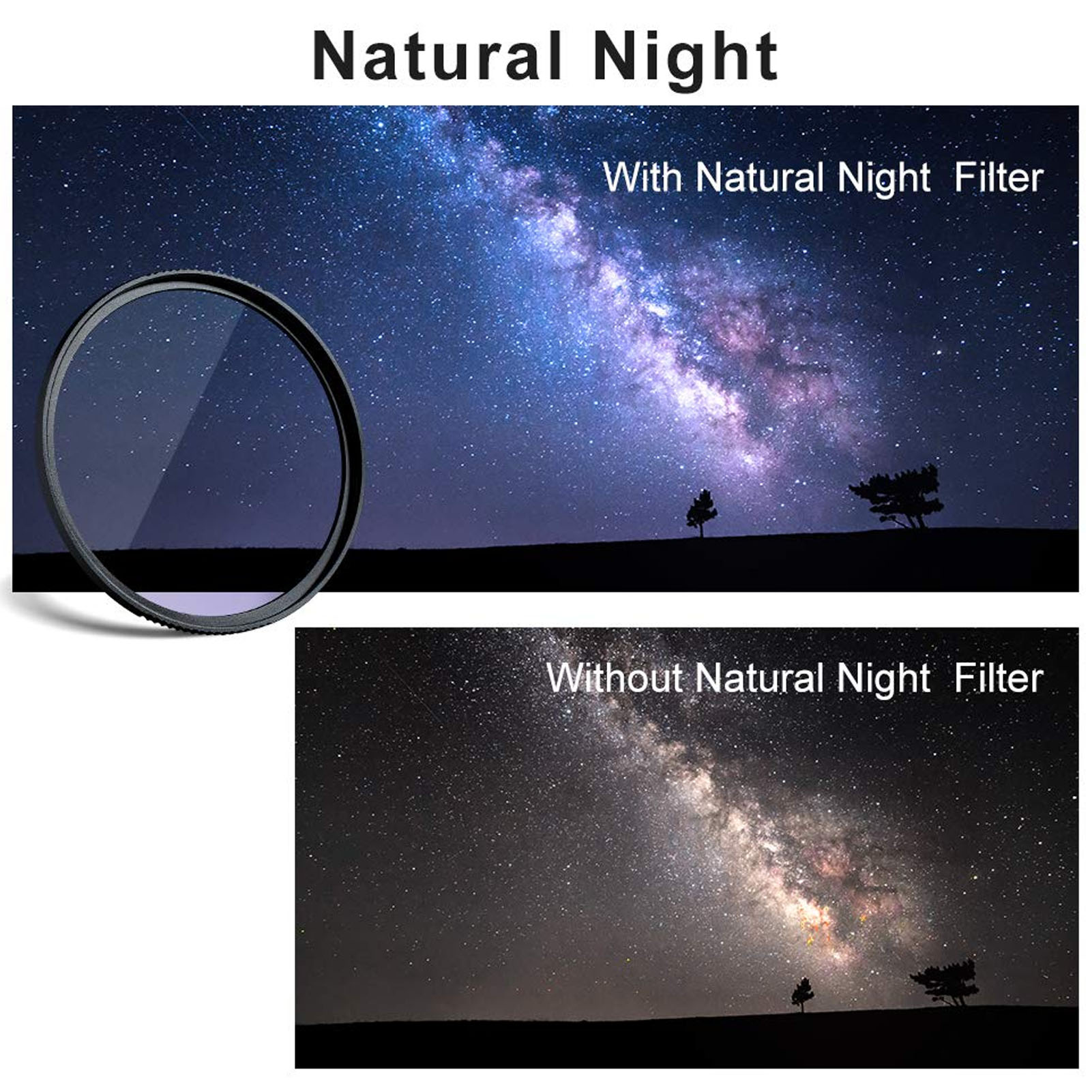 Lightdow Clear Natural Night Filter Light Pollution Reduction Camera Lens Fi Hot - Picture 39 of 51