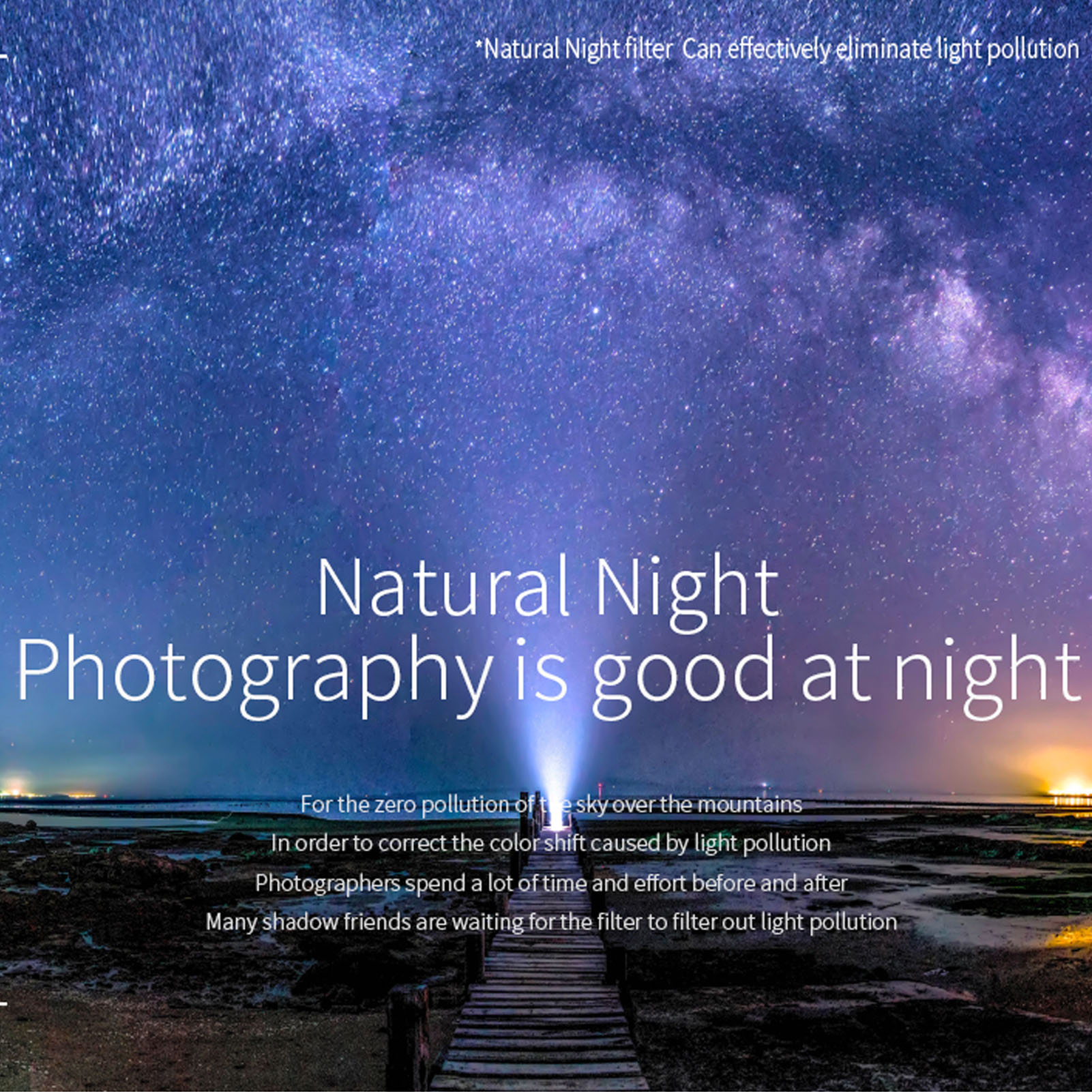 Lightdow Clear Natural Night Filter Light Pollution Reduction Camera Lens Fi BST - Picture 41 of 45